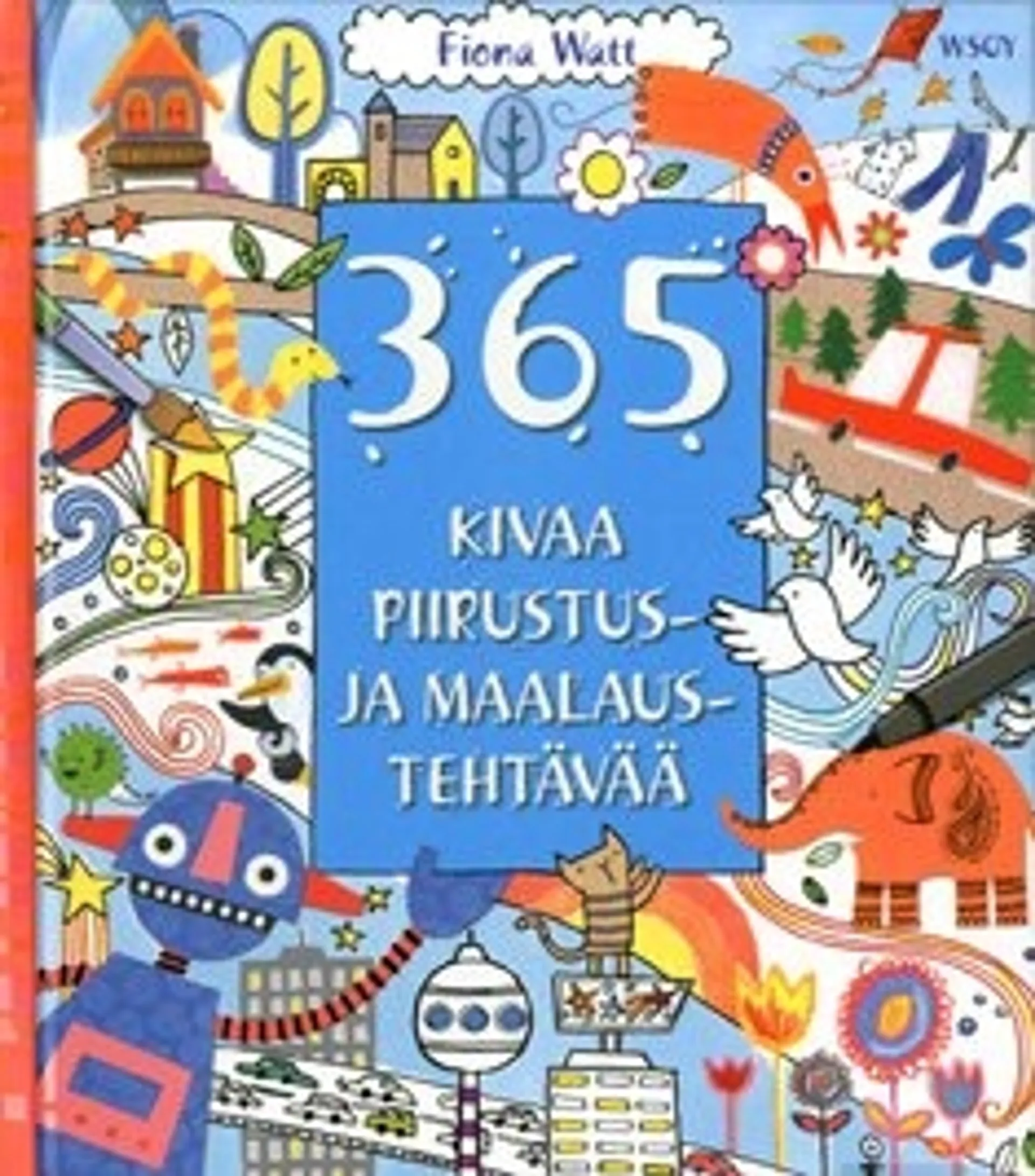 365 kivaa piirustus- ja maalaustehtävää