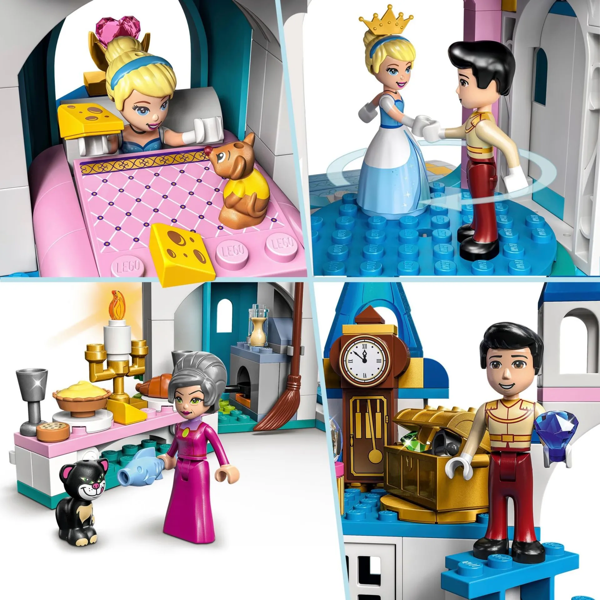LEGO® Disney Princess™ 43206 Tuhkimon ja prinssi Uljaan linna - 4