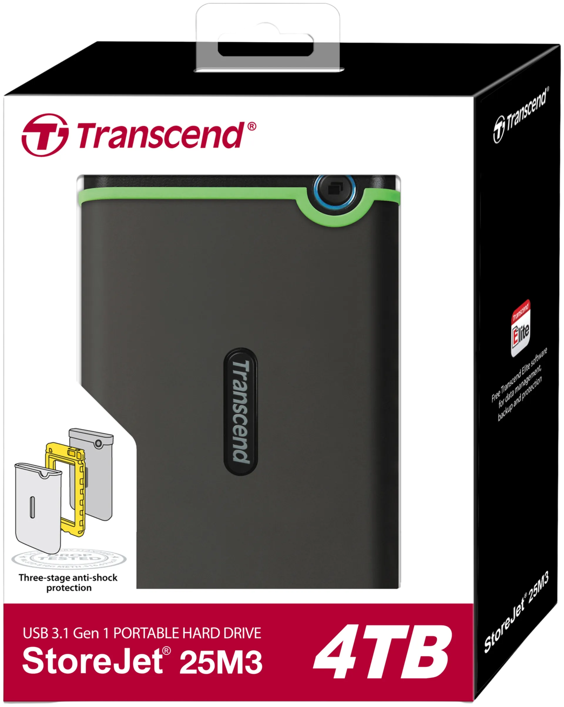 Transcend Ulkoinen kolhusuojattu 4TB USB kovalevy - 3