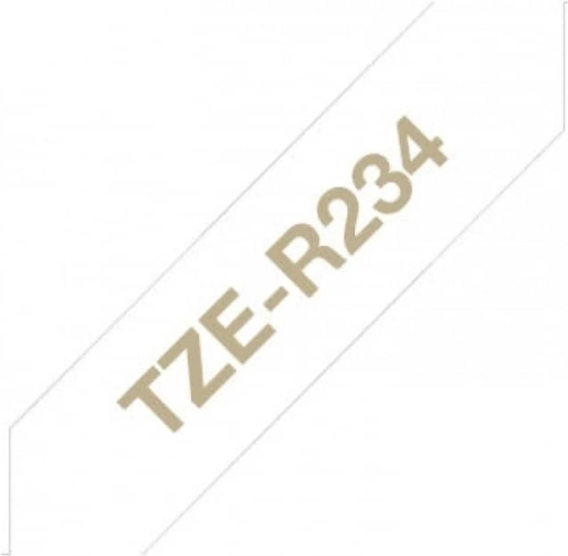 Brother satiininauhakasetti Tze-R234 valkoinen 12mm 4m
