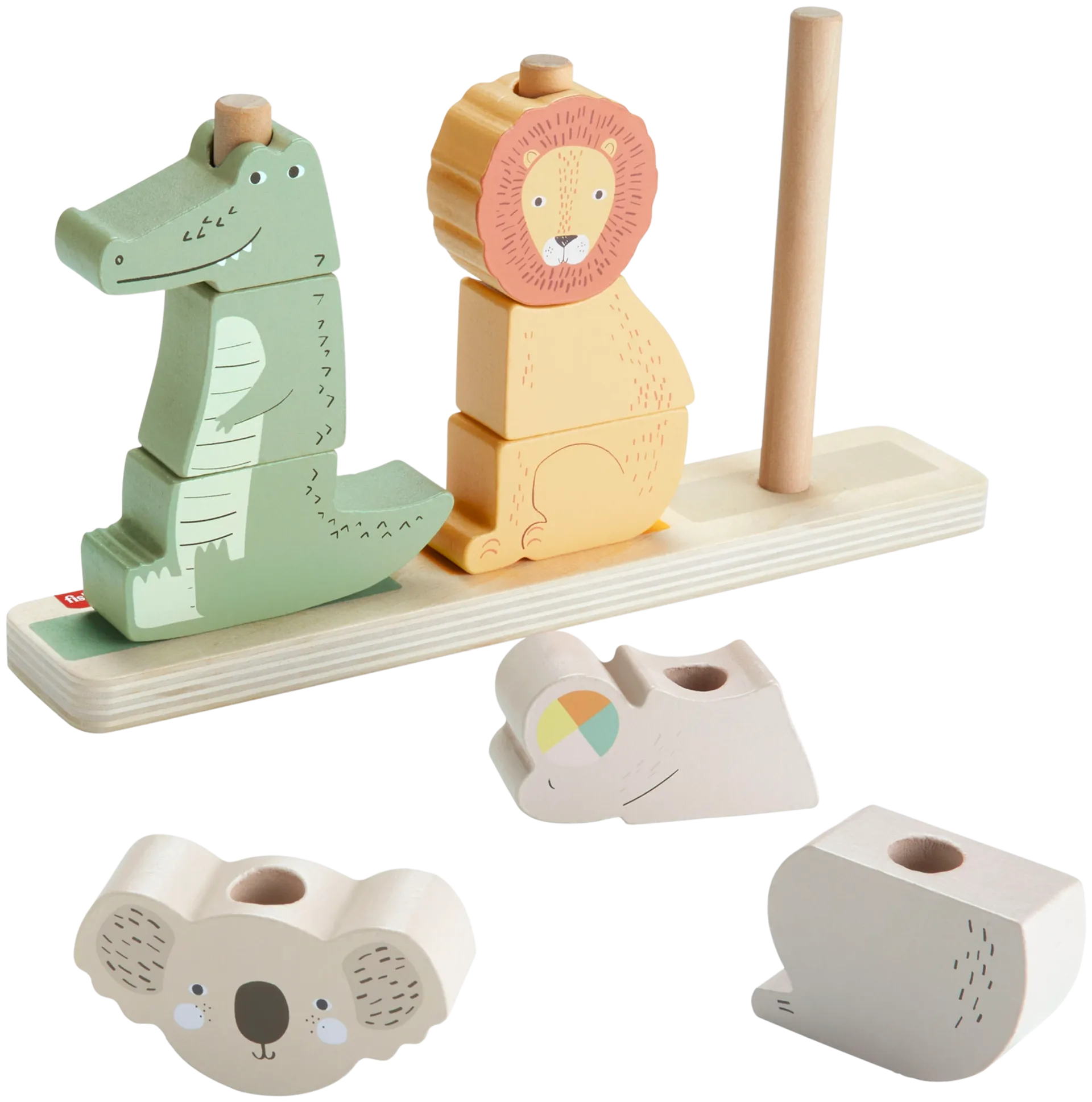 Fisher-Price Stack & Sort puiset pinottavat eläimet - 3