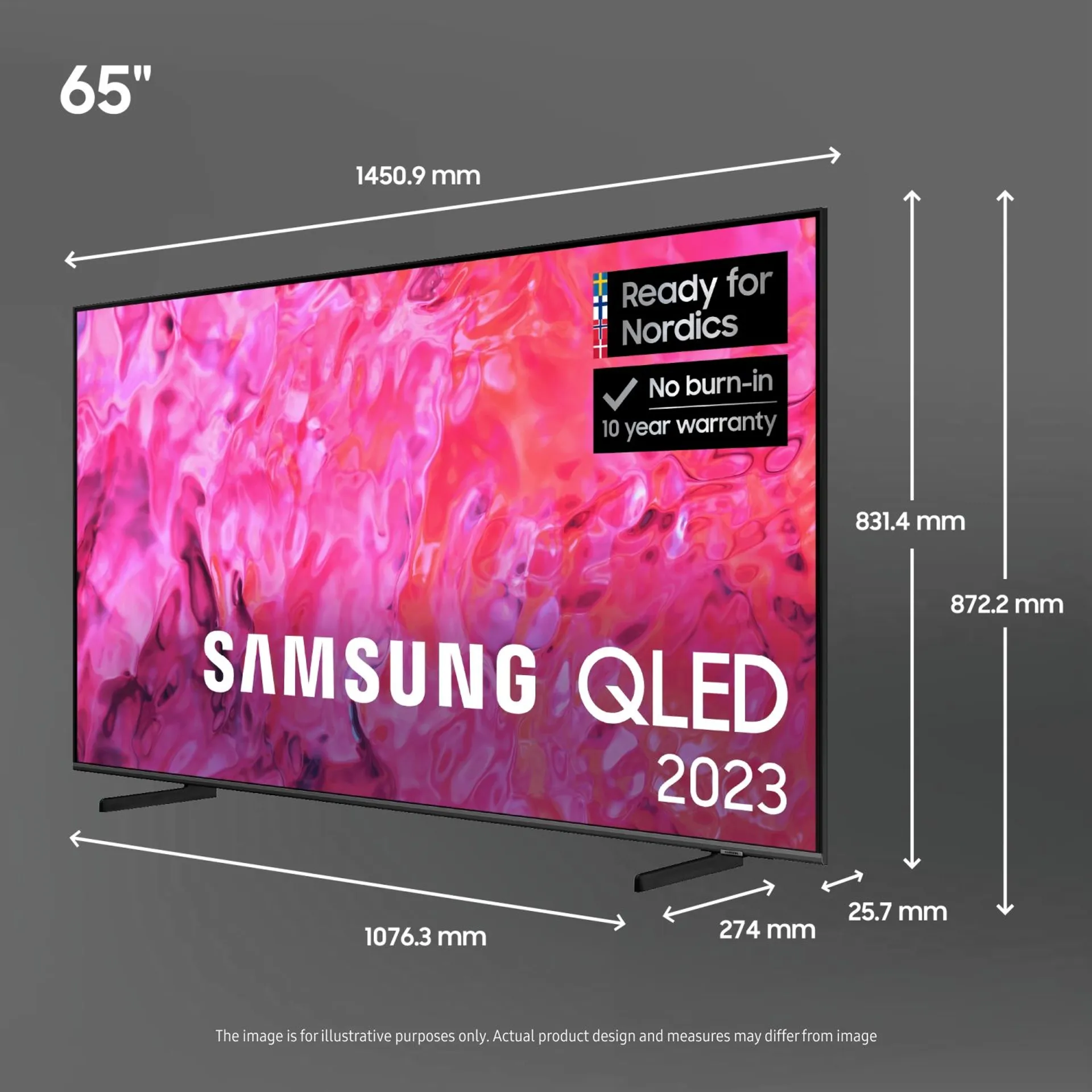 Samsung TQ65Q64C 65" 4K UHD QLED Smart TV - 4