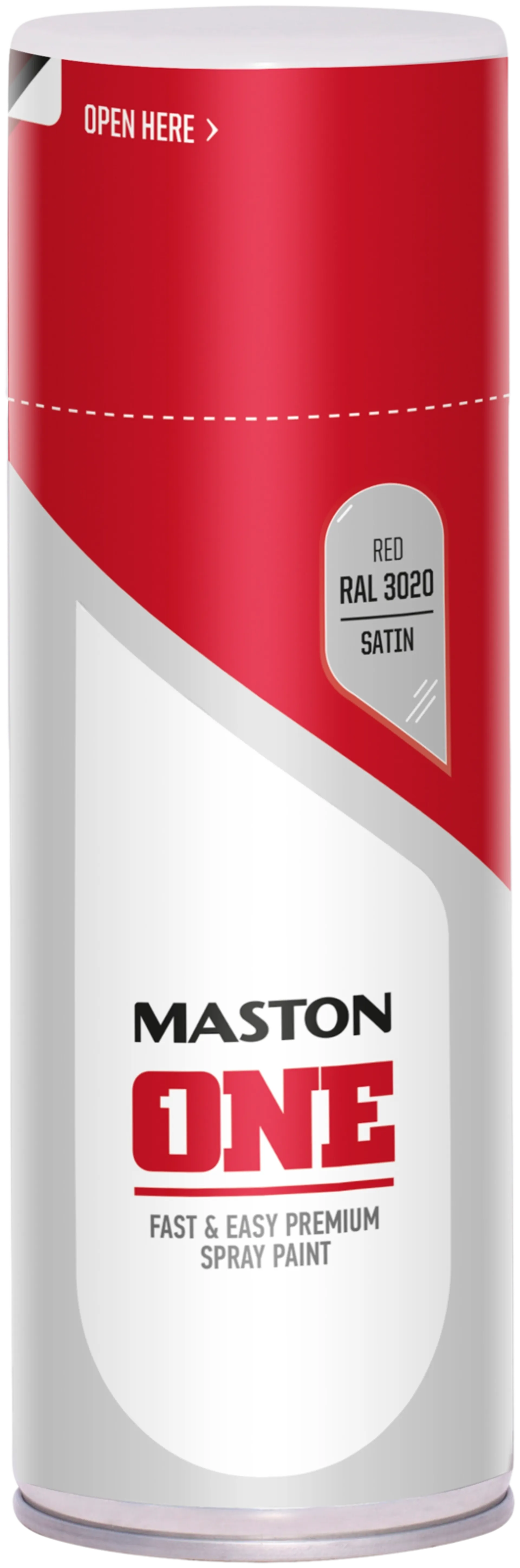 Maston One spraymaali punainen 400ml RAL 3020