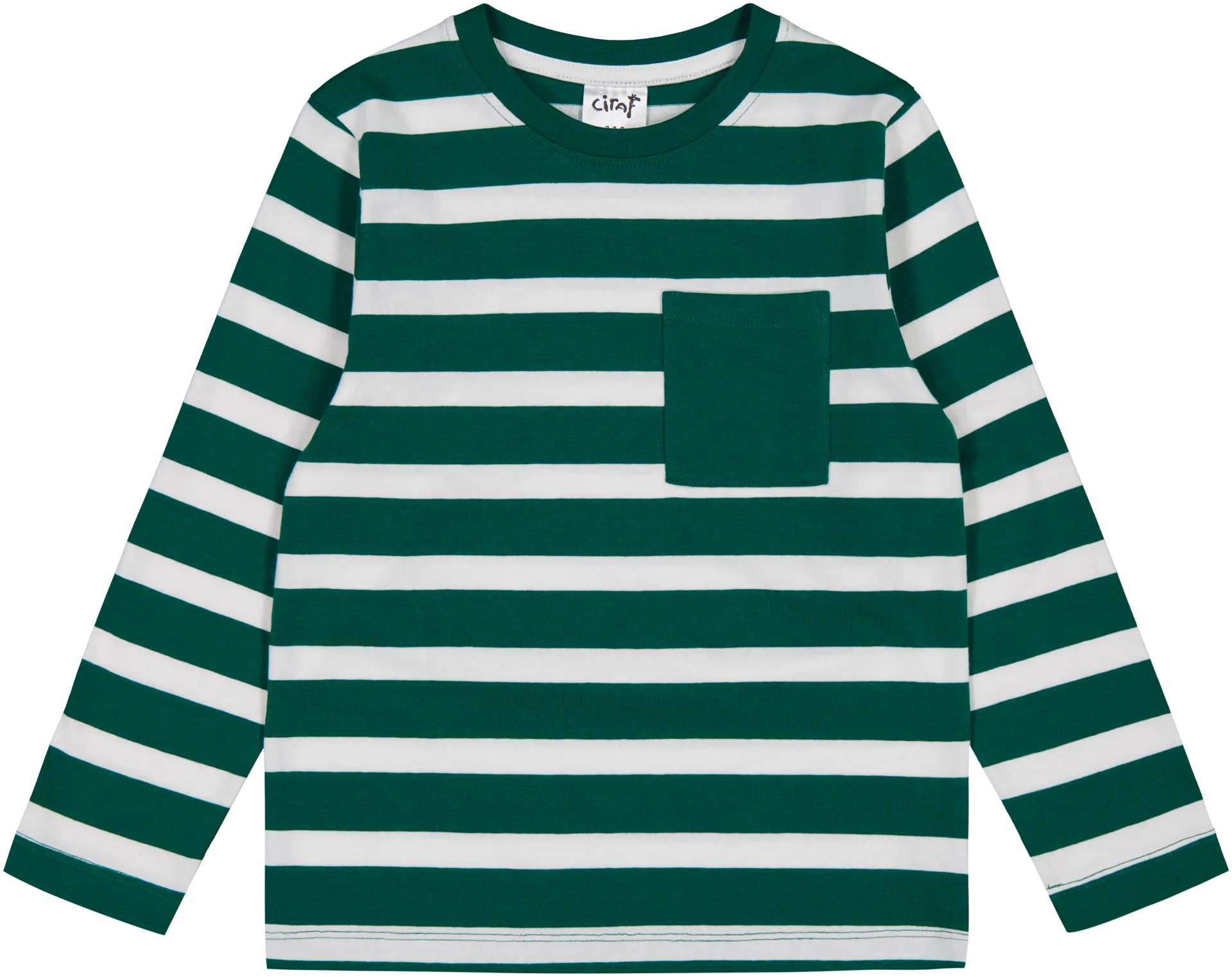 Ciraf lasten trikoopusero 25PC242803 - Green/white stripe - 1