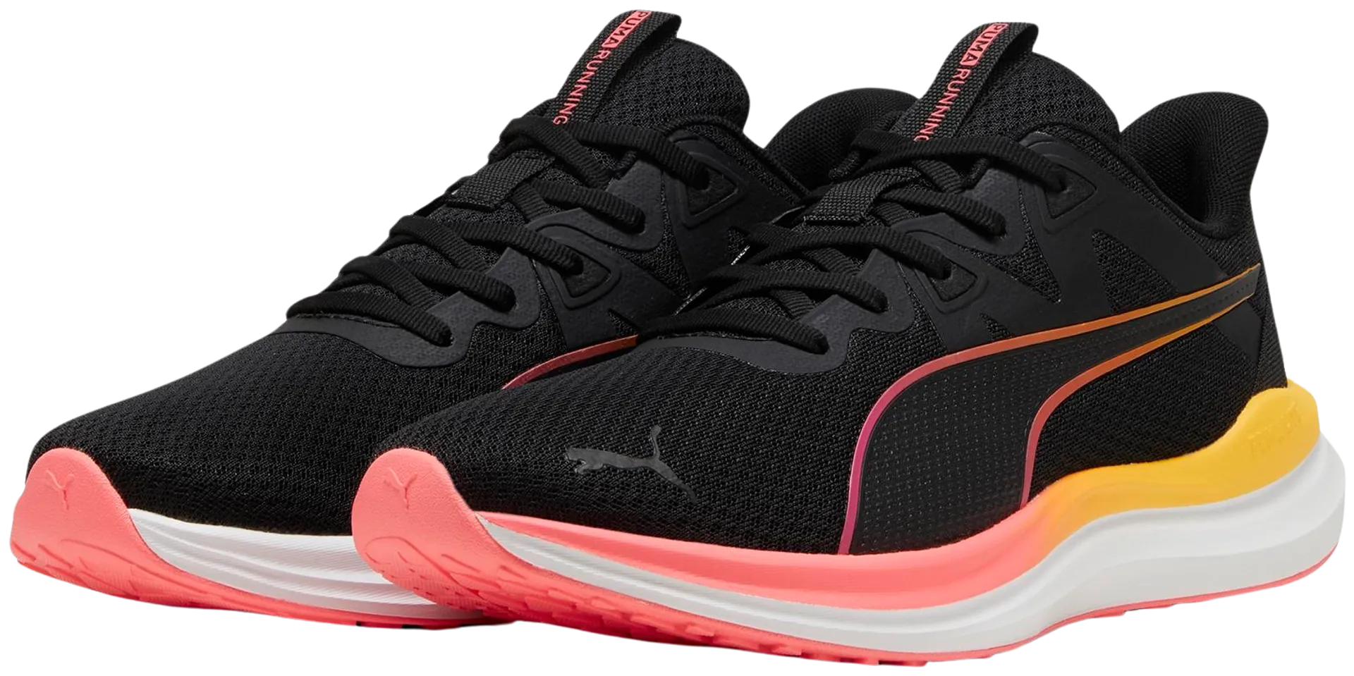 Puma Reflect Lite naisten juoksujalkine - PUMA Black-Sun Stream - 1