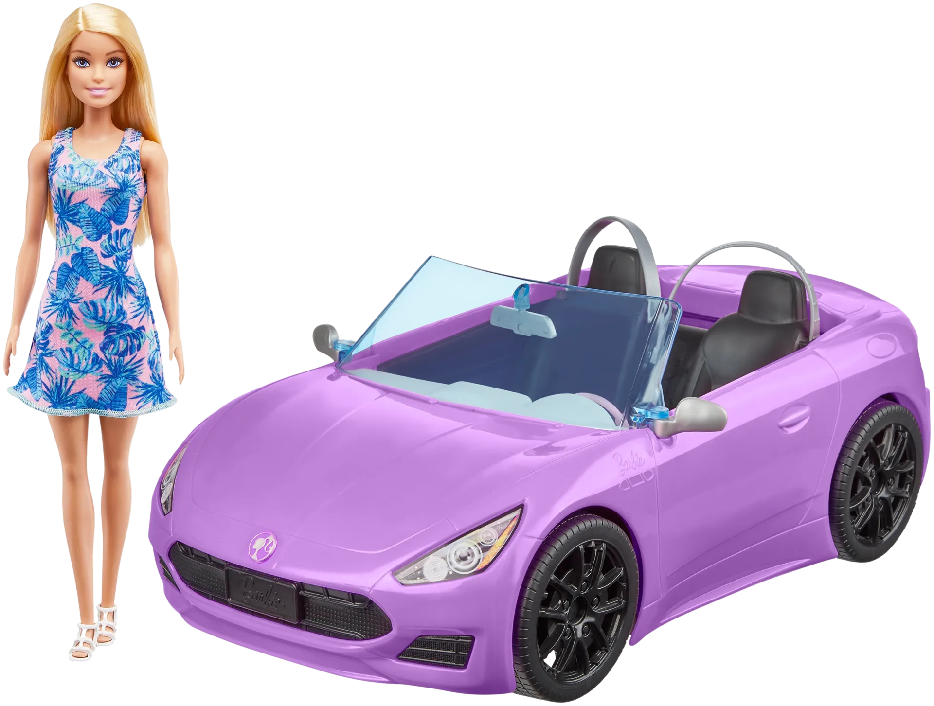 Barbie Convertible And Doll Leikkisetti - 1