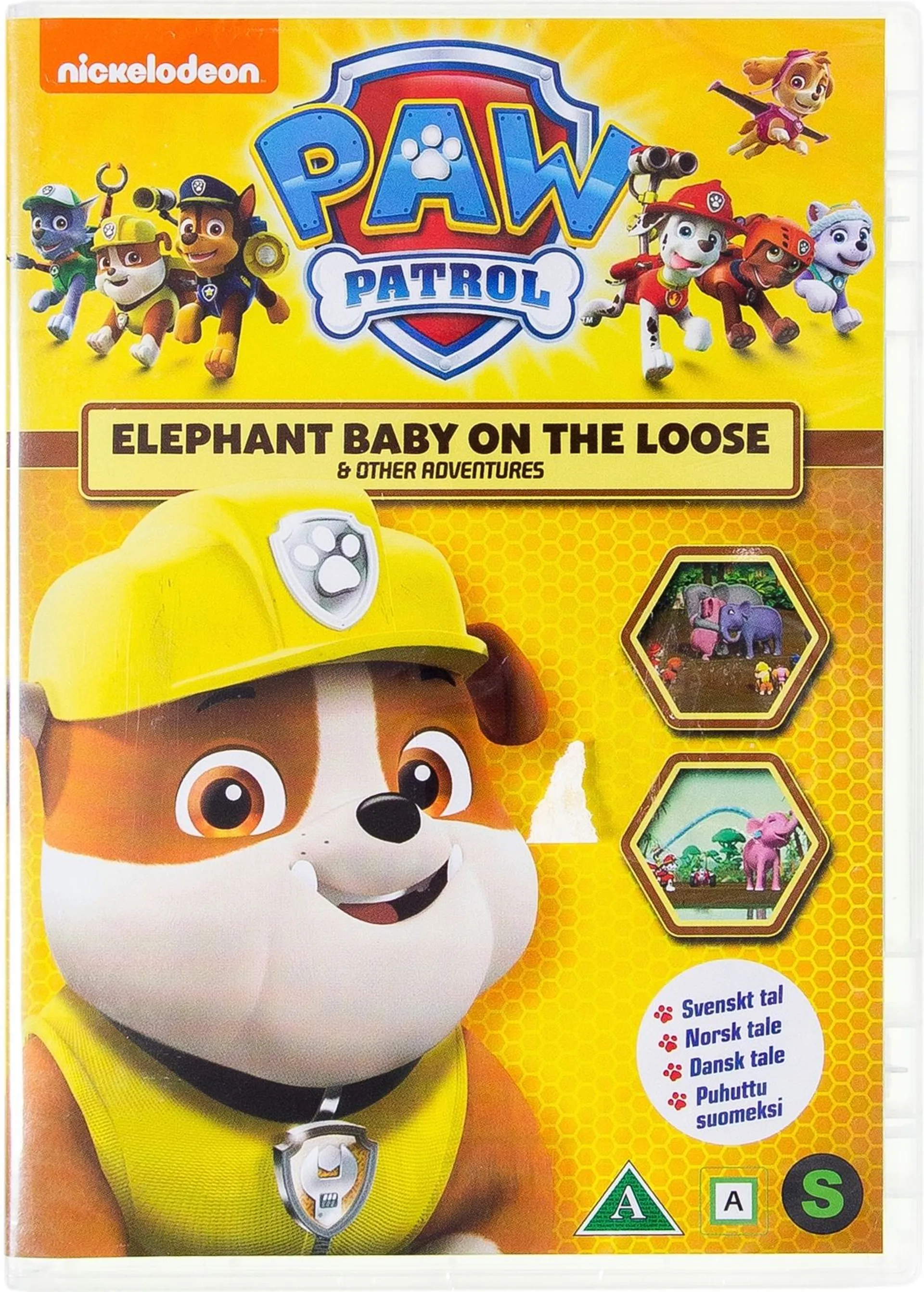 Paw Patrol kausi 2 osa 6 - Norsuvauvan karkumatka DVD