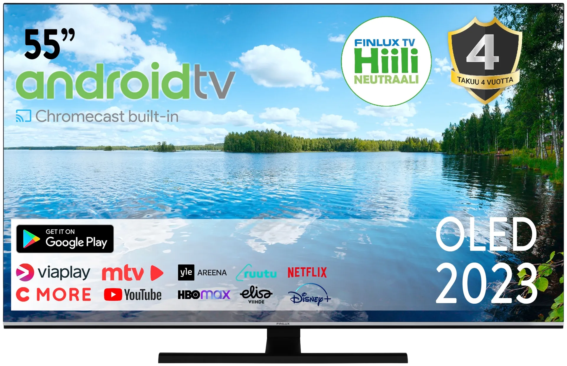 Finlux 55" 4K UHD OLED Android Smart TV 55G11EGMBE - 1