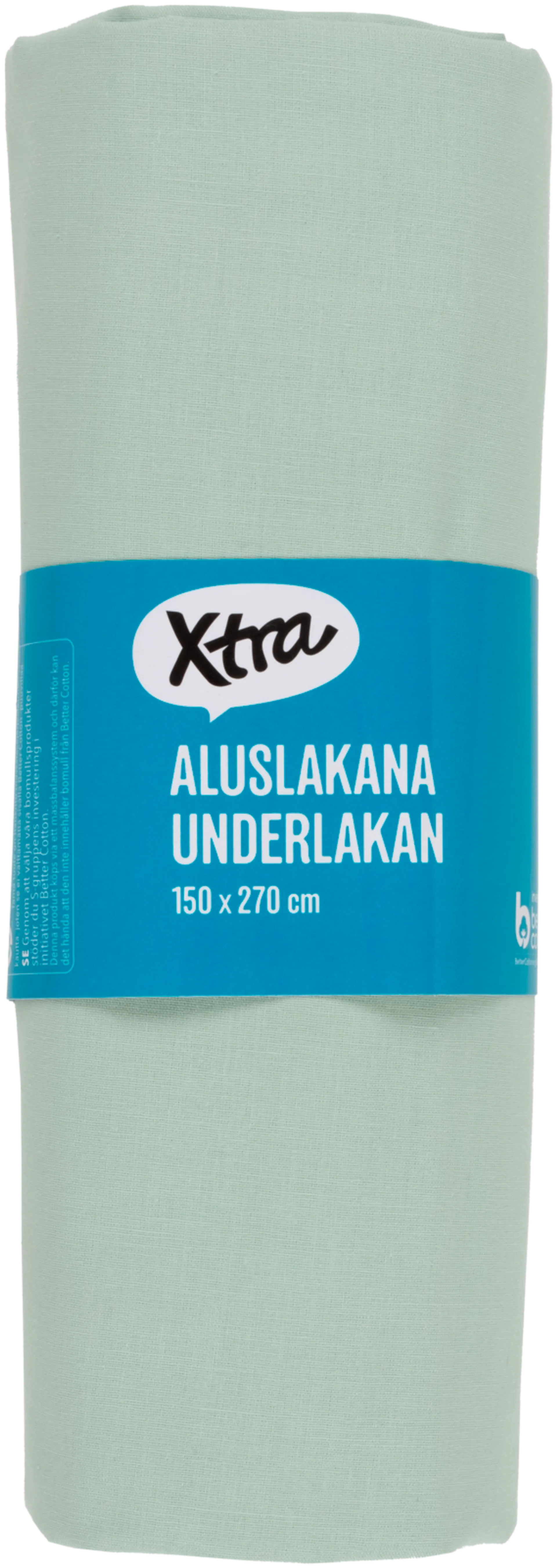 Xtra aluslakana Uni 150 x 170 cm vaaleanvihreä