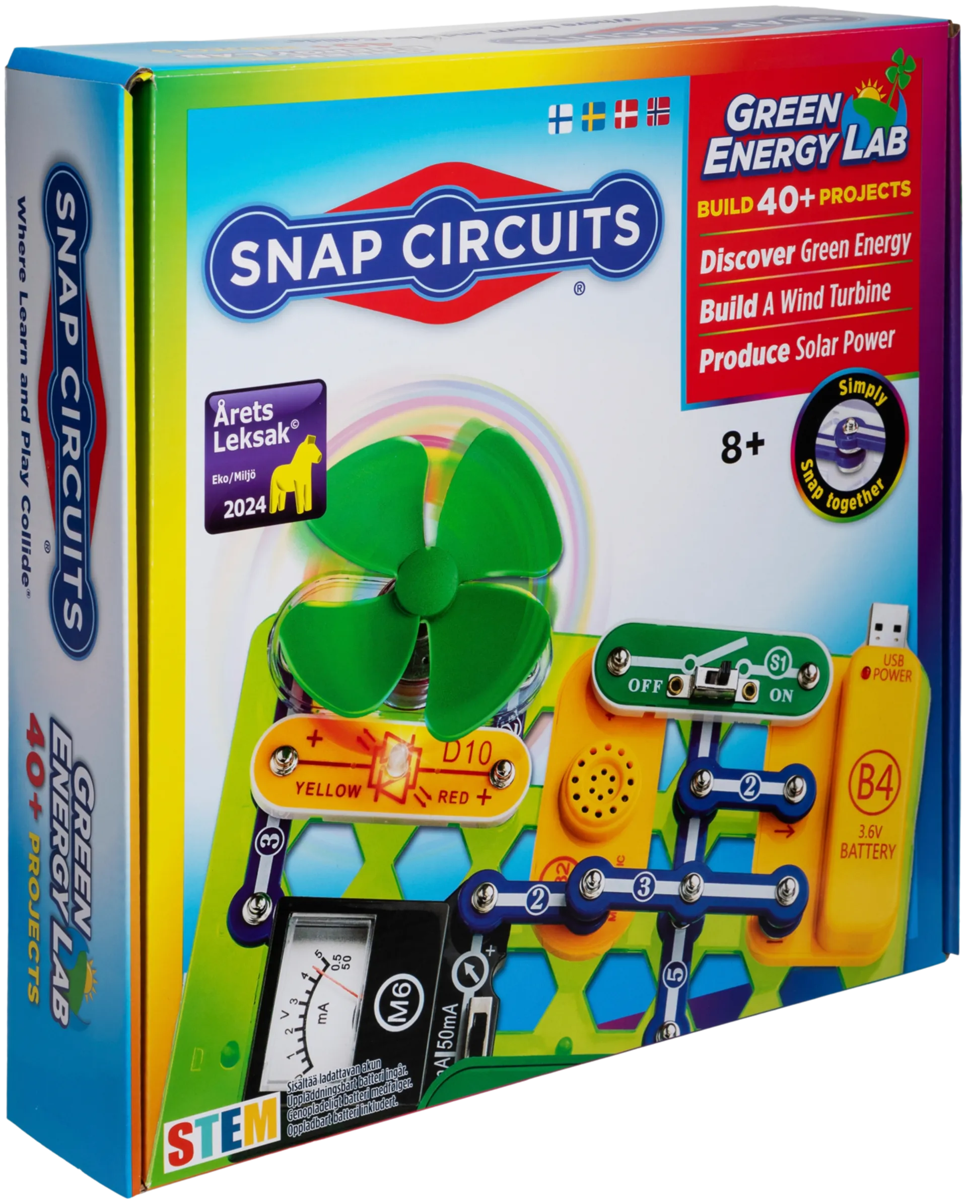 Snap Circuits elektroninen rakennussarja Green Energy Lab - 1