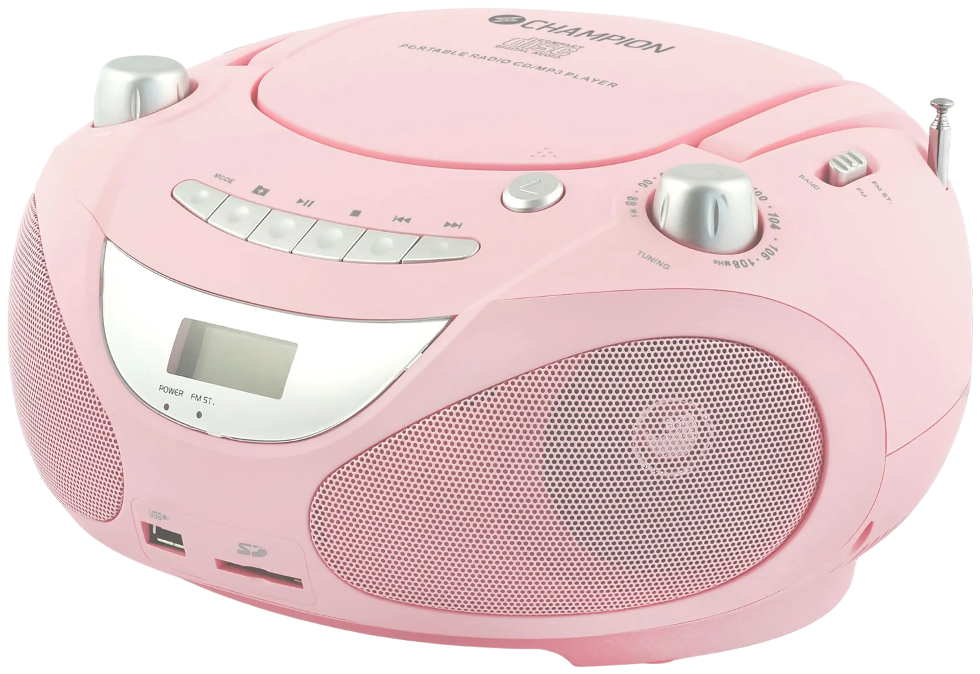 Champion CD-radio ABB200P pinkki - 1