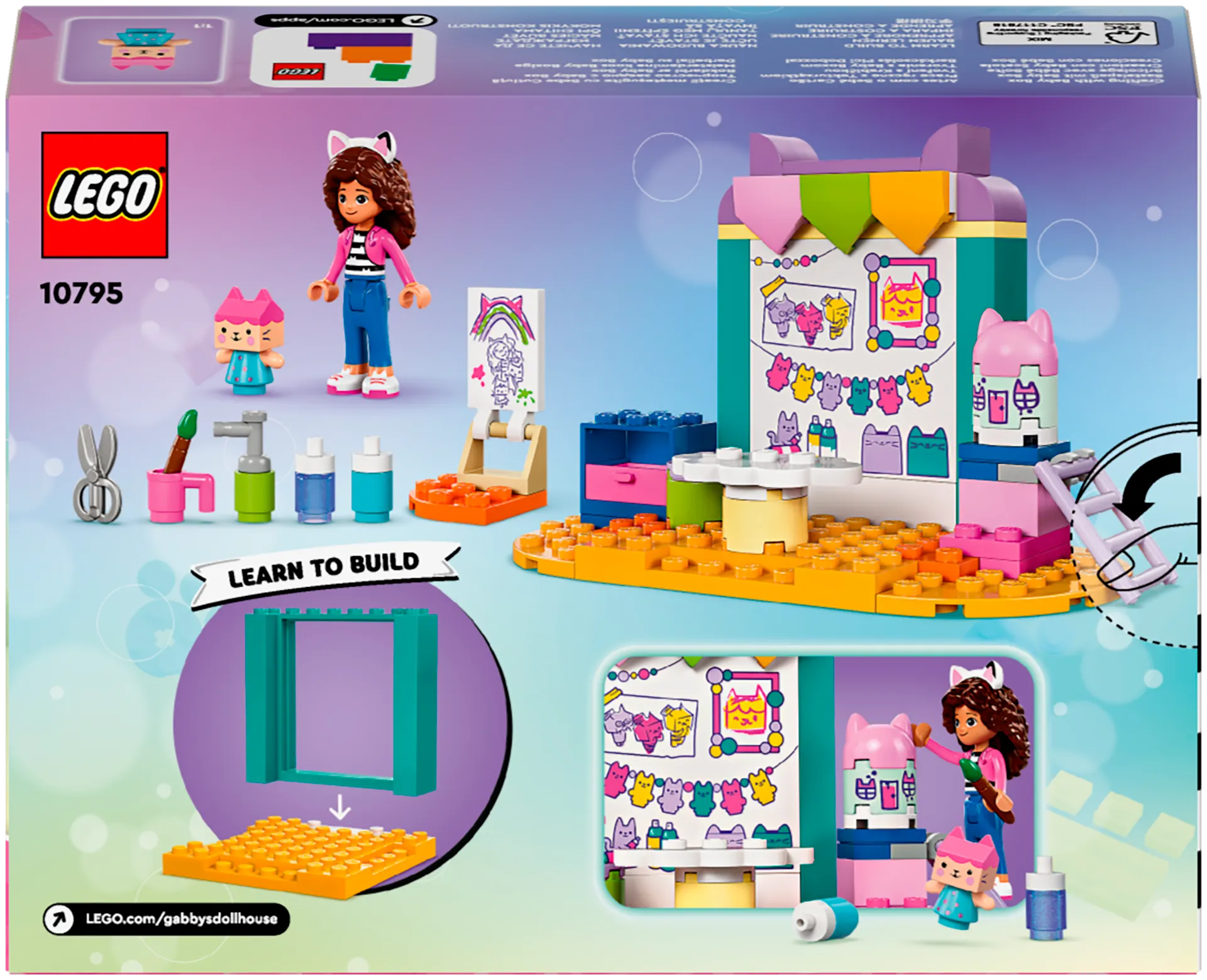 LEGO Gabby's Dollhouse 10795 Askartelua Boksivauvan kanssa - 3