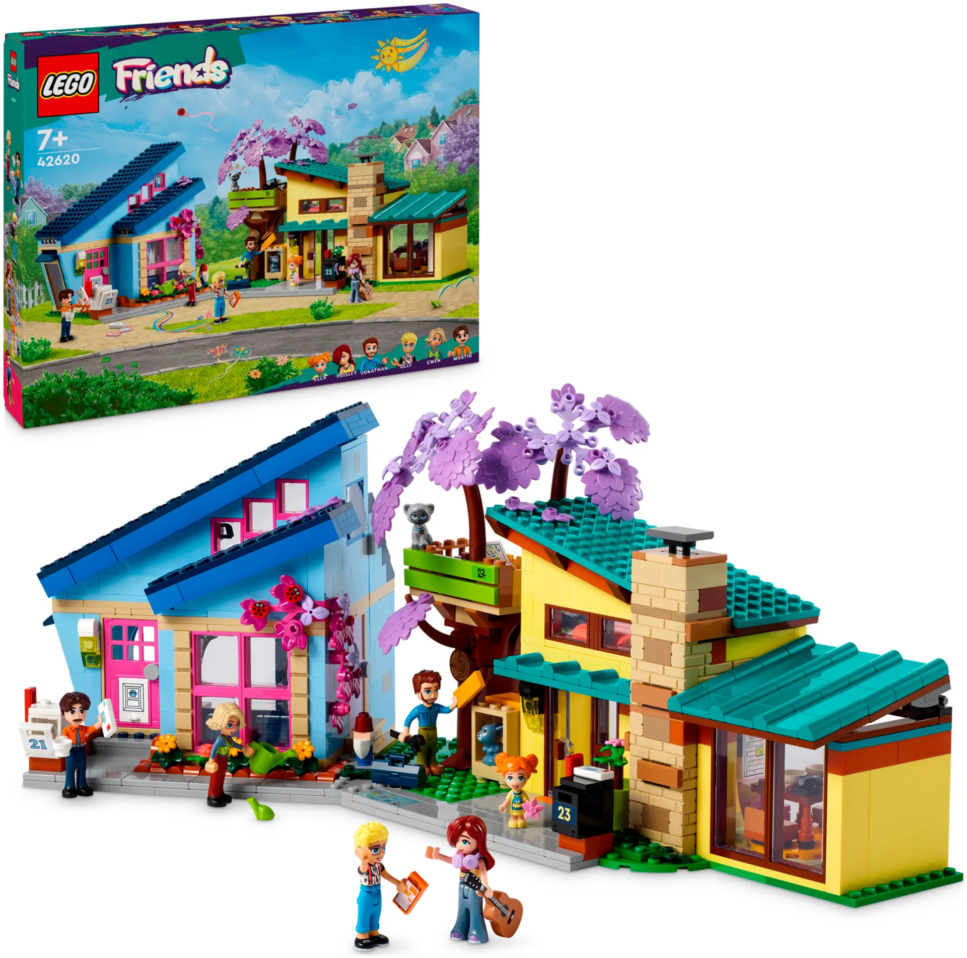 LEGO Friends 42620 Ollyn ja Paisleyn talot - 1