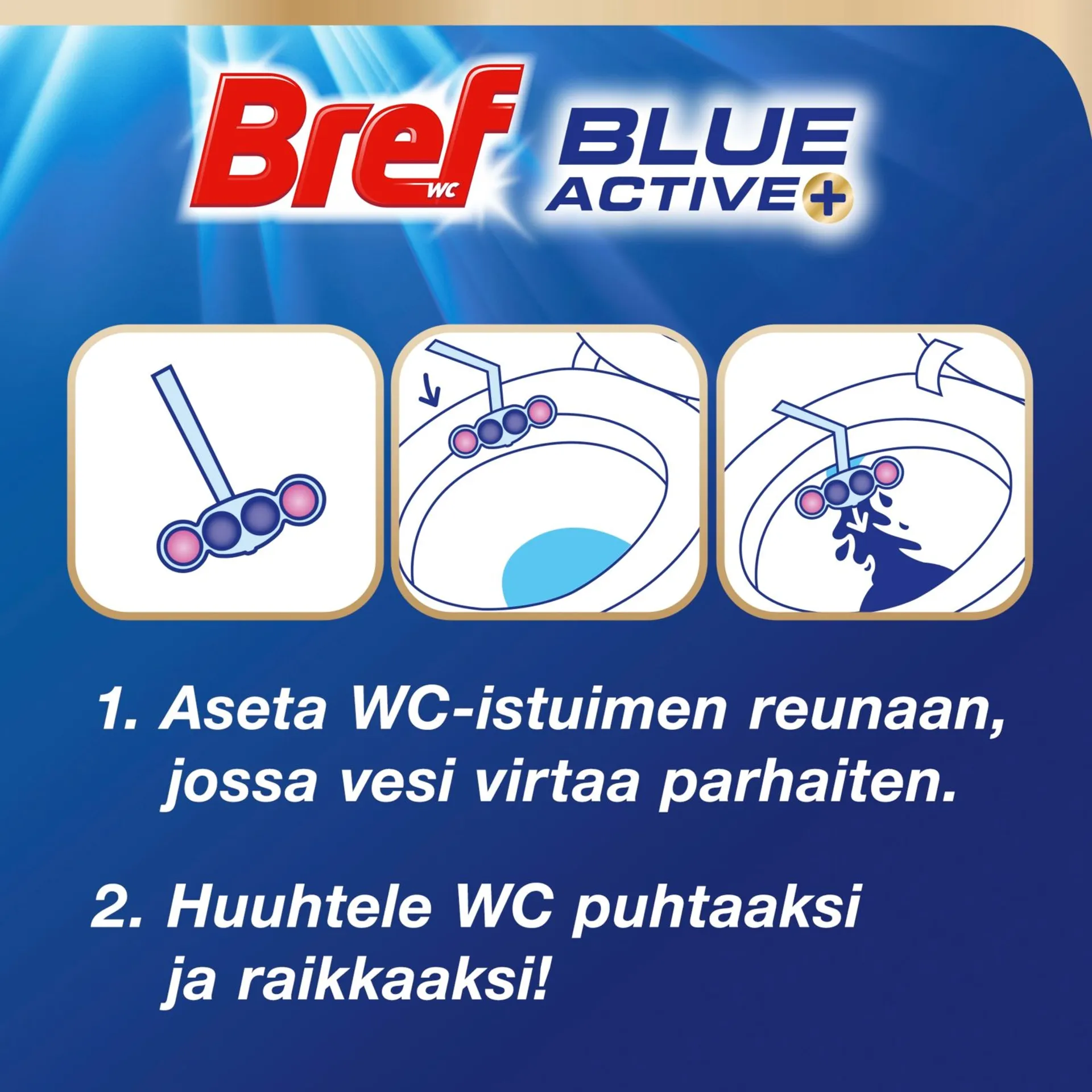 Bref 2x50g Blue Active Floral Duo WC-Raikastin - 4