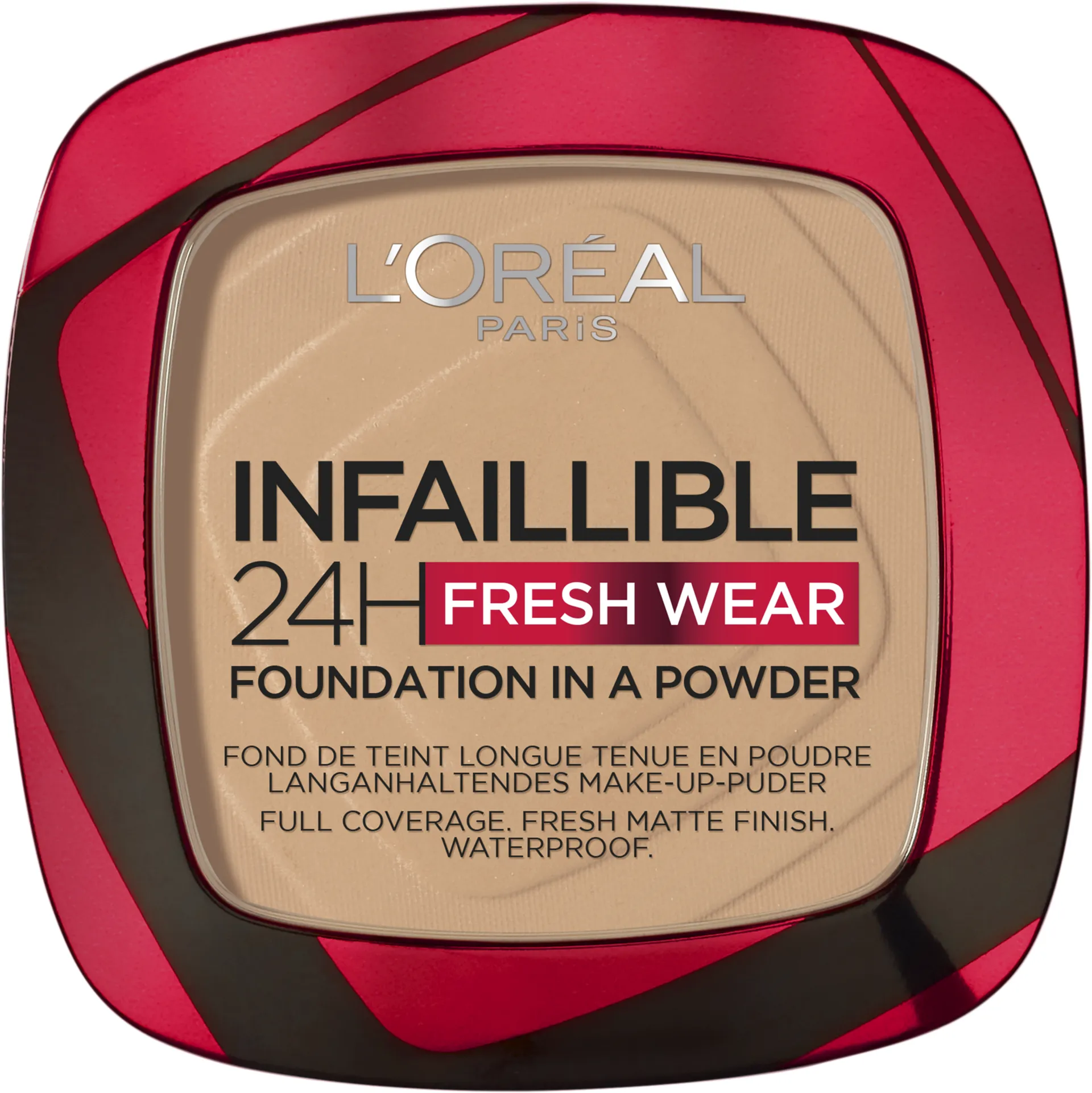 L'Oréal Paris Infaillible 24h Fresh Wear 140 Golden Beige meikkipuuteri 9 g - 1