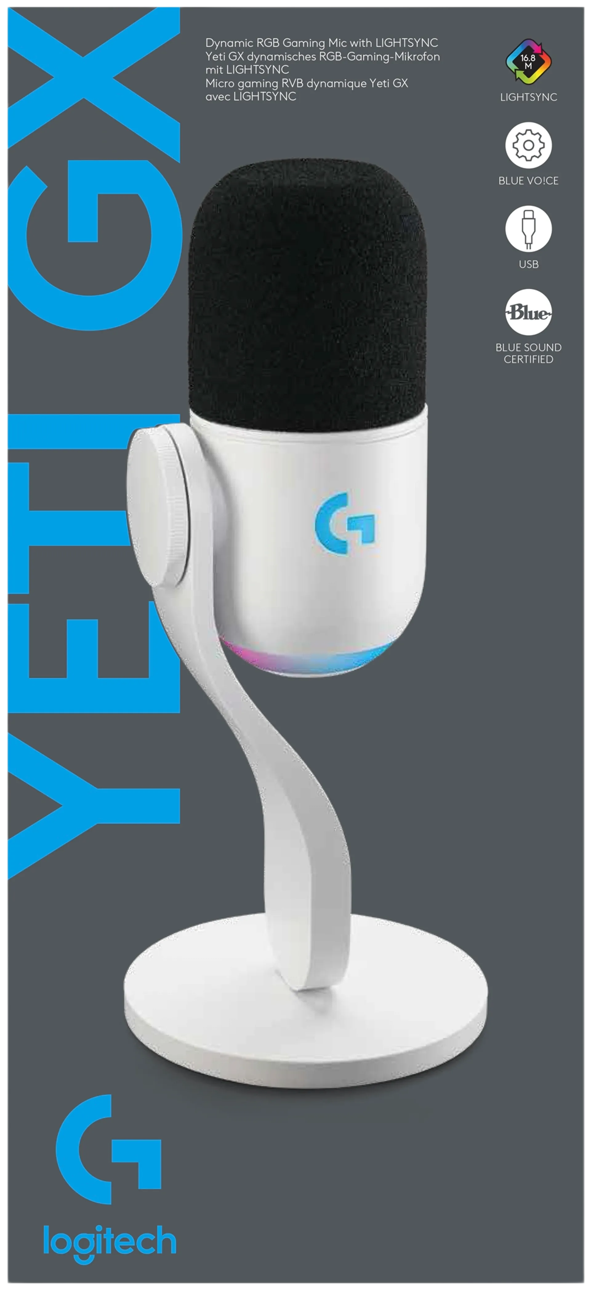 Logitech pelimikrofoni Yeti GX - 8