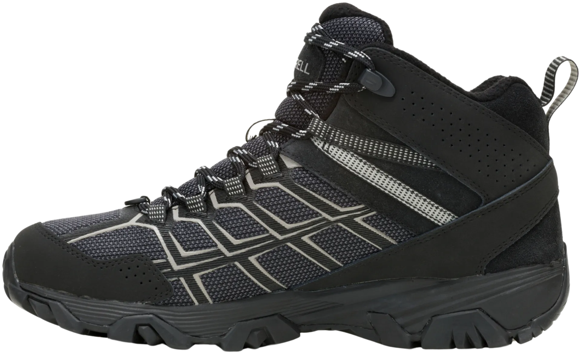 Merrell Moab FST 3 Thermo Mid WP naisten vedenpitävä pitopohjajalkine - BLACK/PALOMA - 2