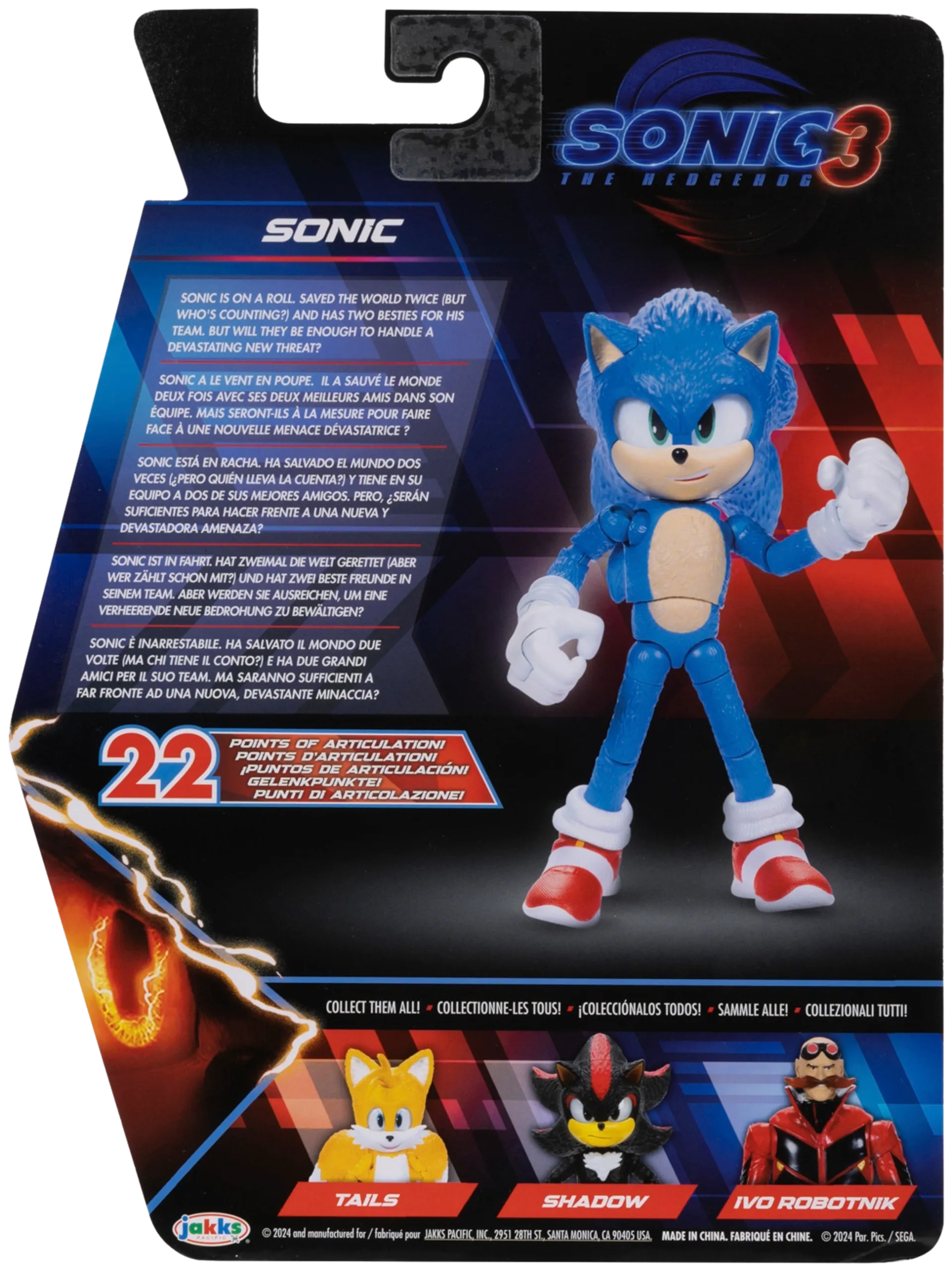 Sonic 3 Movie hahmo 5" Figures - Wave 1 - 4