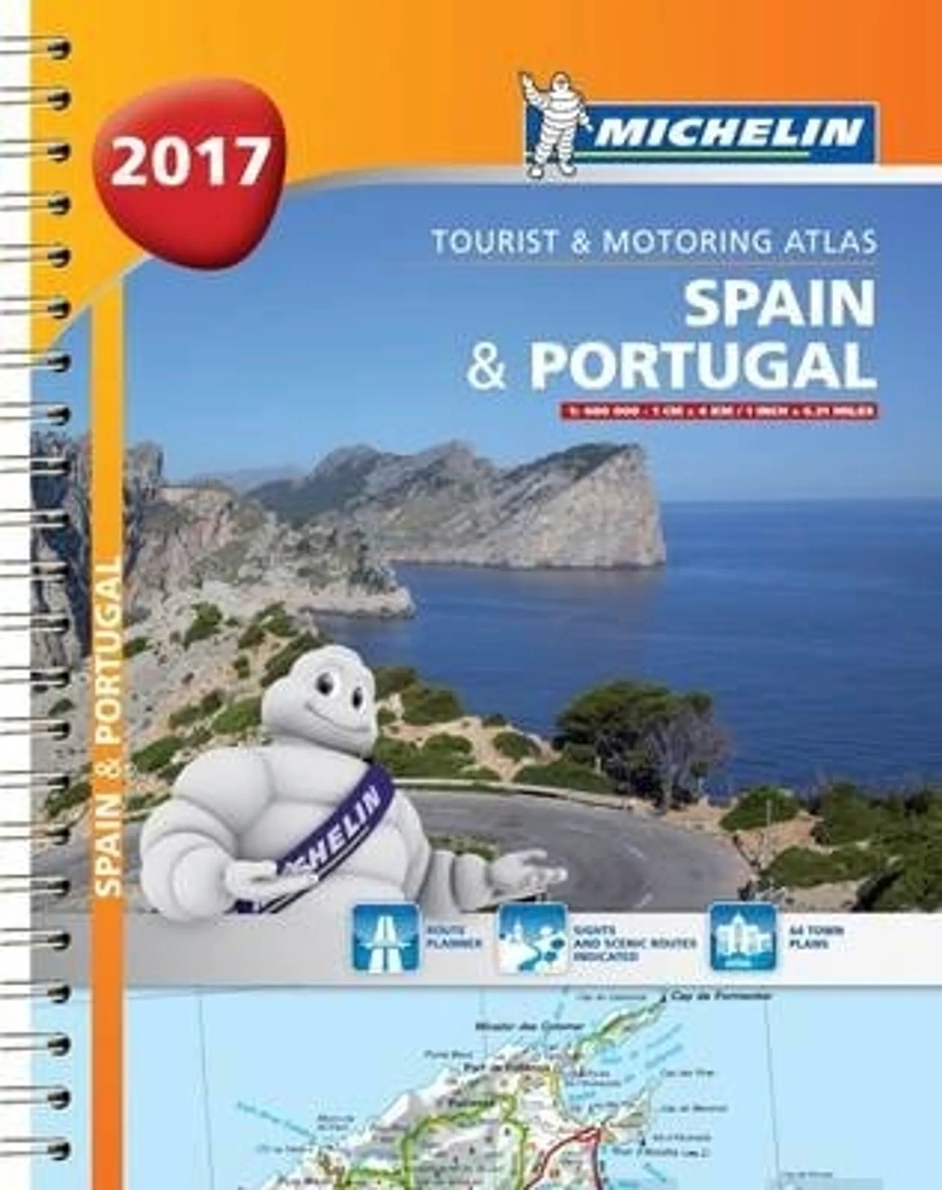 Spain & Portugal / Espanja- Portugali 1:400 000 Michelin tiekartasto