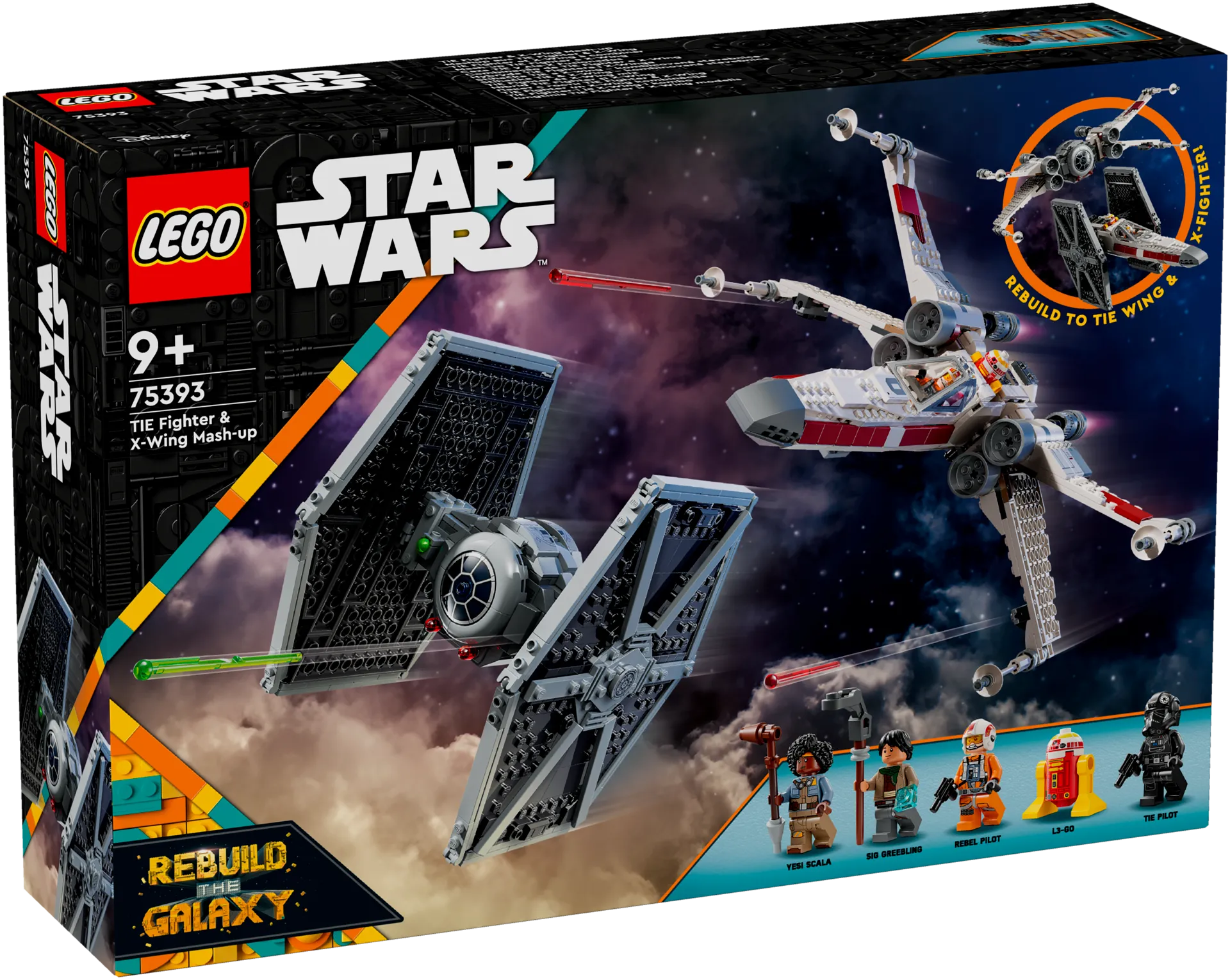 LEGO® Star Wars™ 75393 - TIE-hävittäjä ja X-Wing - 2