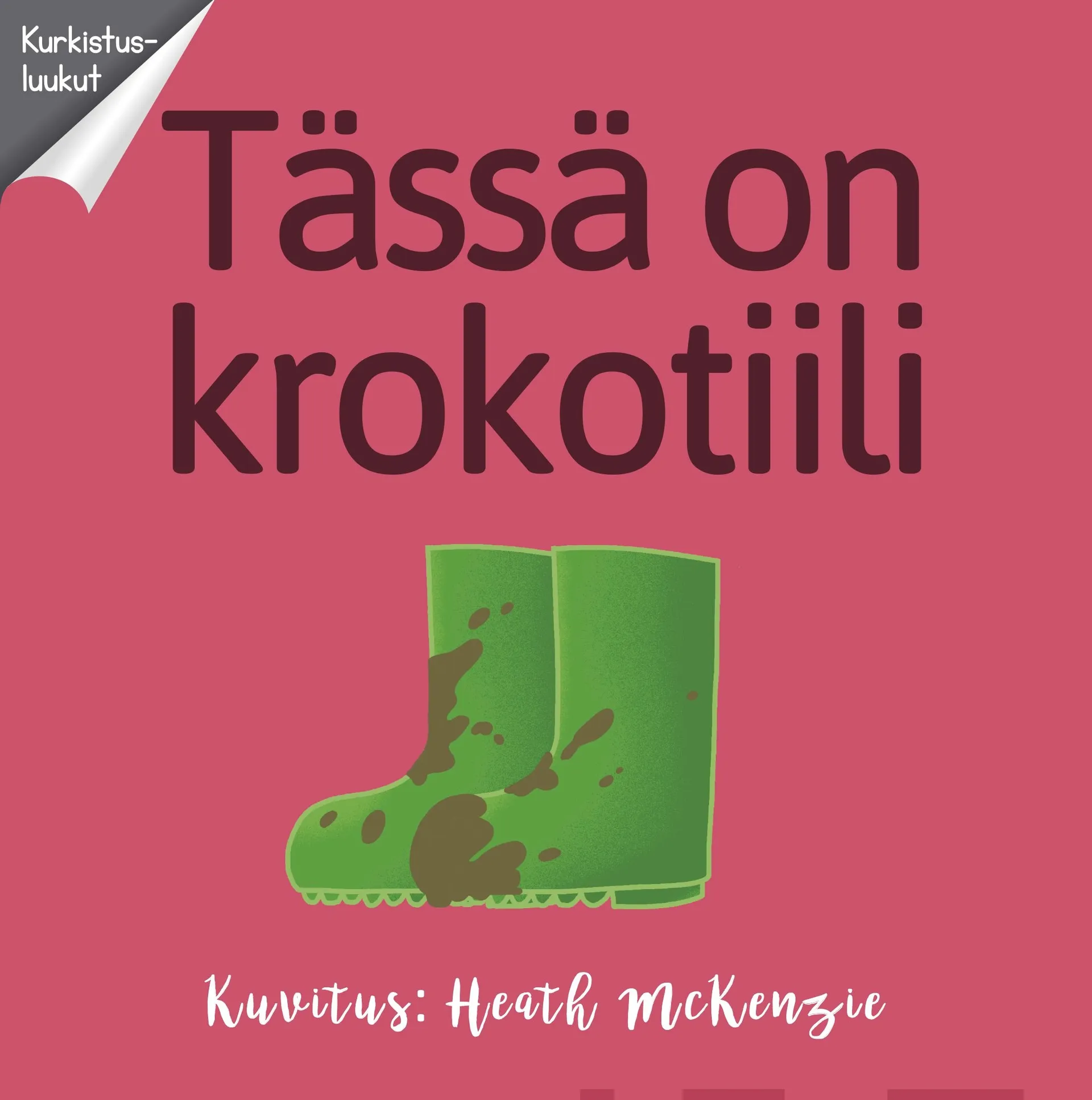 Tässä on krokotiili