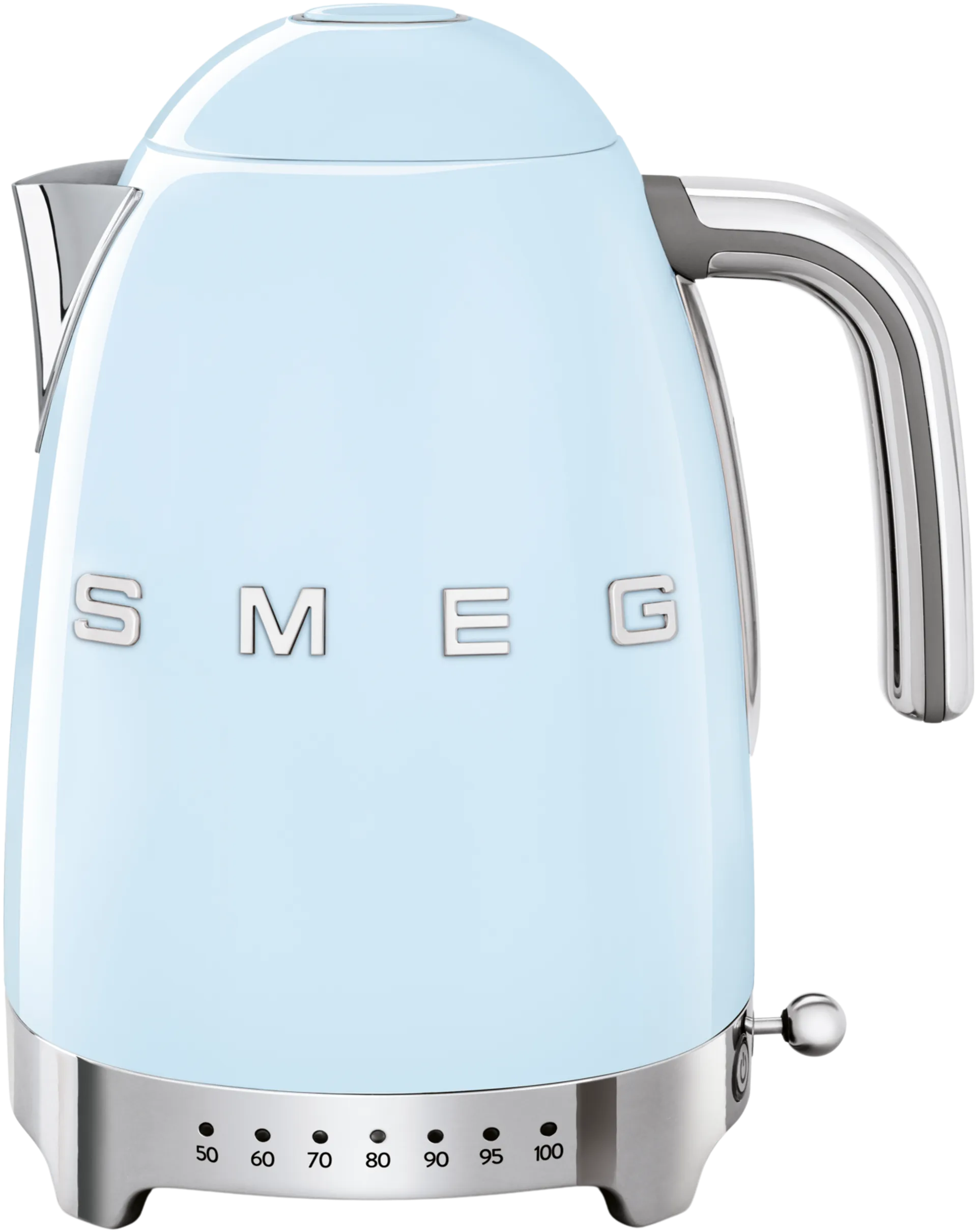 Smeg KLF04PBEU vedenkeitin lämpötilan säädöllä, pastellinsininen - 1