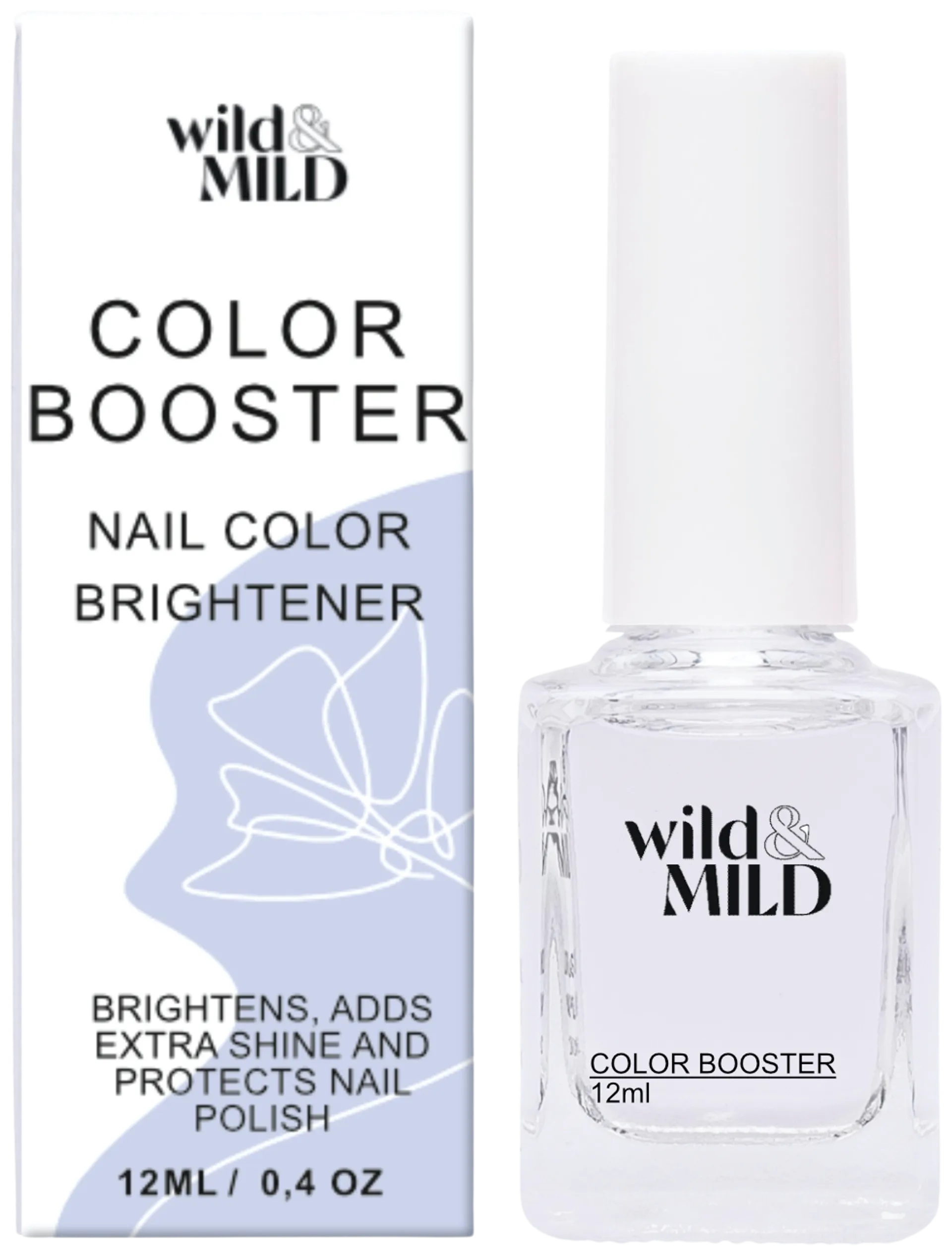 Wild&Mild Color Booster - Nail Color Brightener Top Coat N002 12 ml