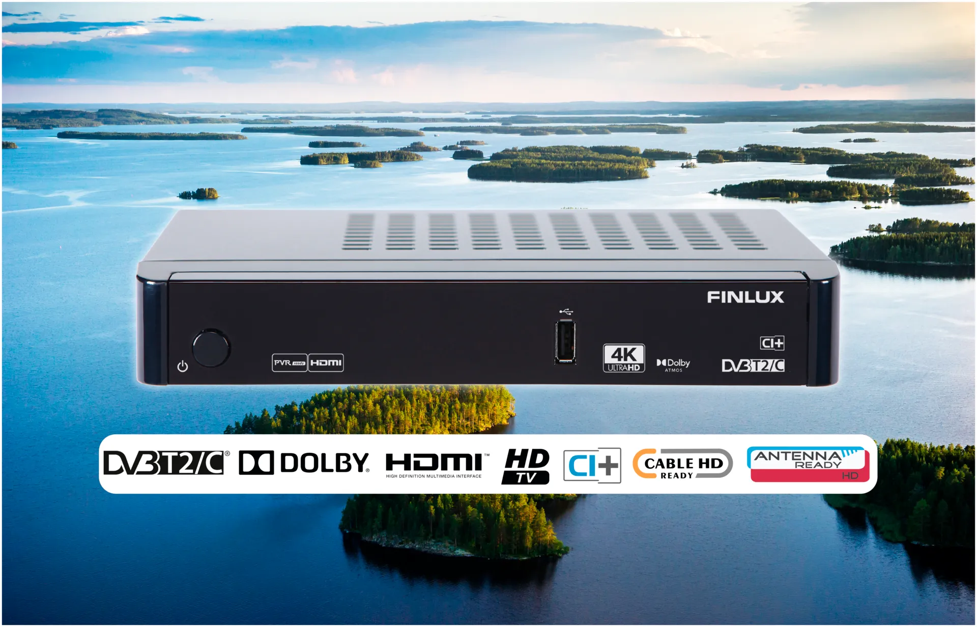 Finlux HD digiboksi antenni- ja kaapeliverkkoon FUH7110T2C - 2