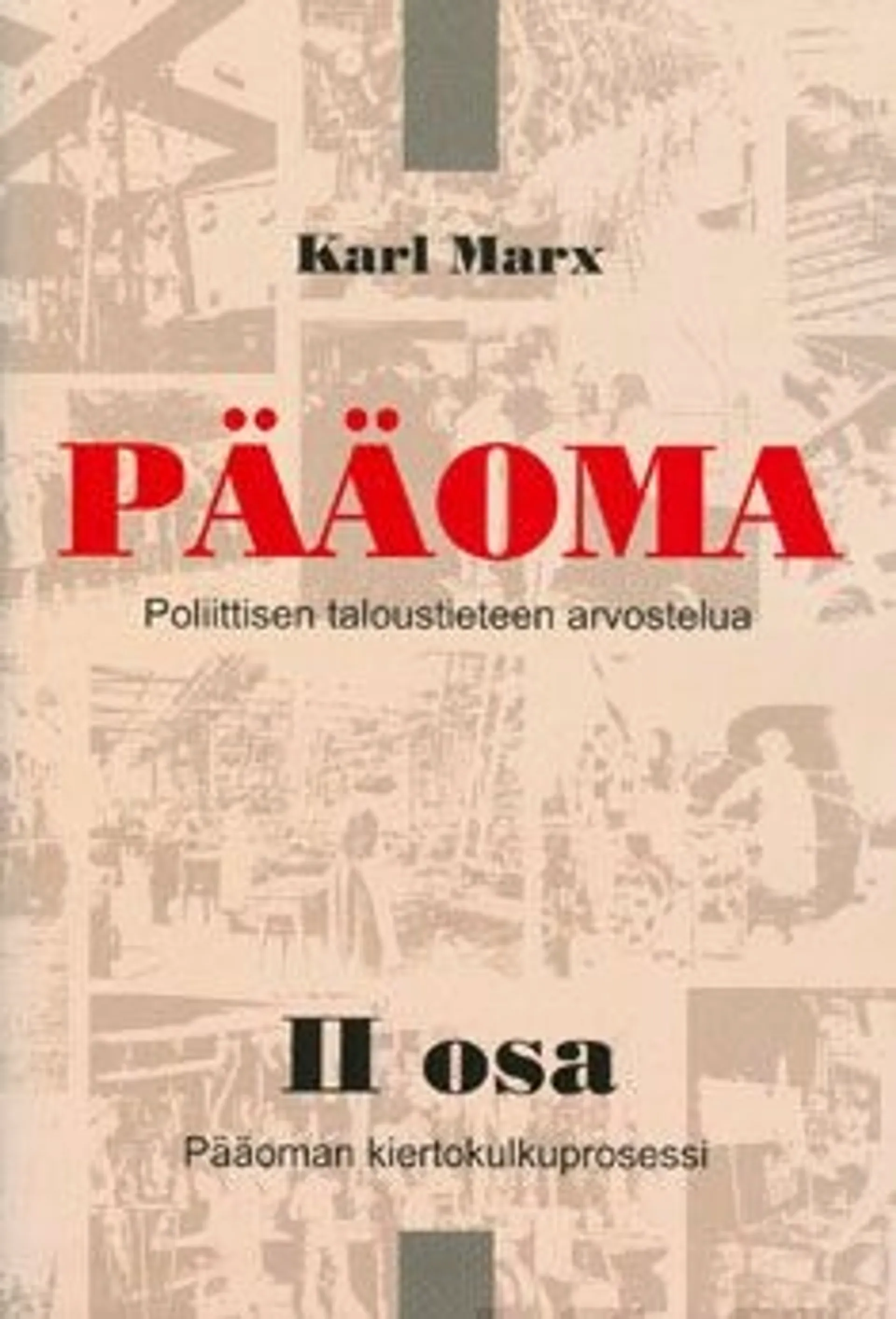 Marx, Pääoma 2 - poliittisen taloustieteen arvostelua : pääoman kiertokulkuprosessi