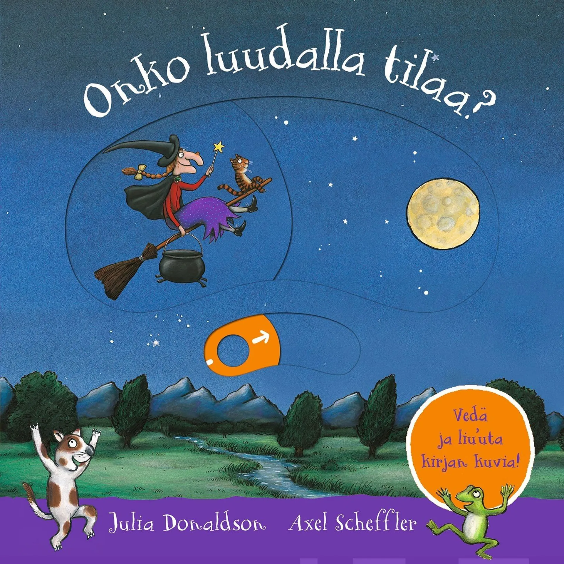 Donaldson, Onko luudalla tilaa? -vetoluukkukirja - Push, pull and slide