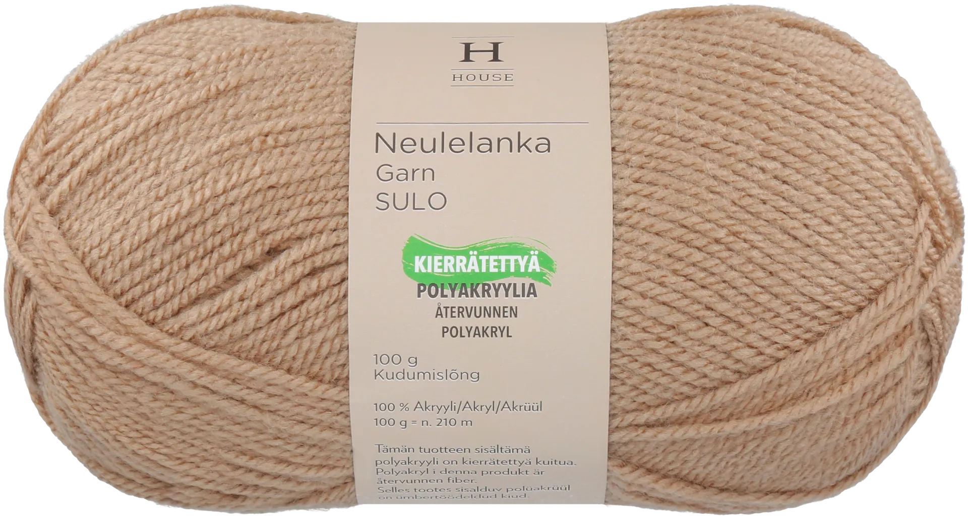 House neulelanka akryyli Sulo 100 g Taupe 257