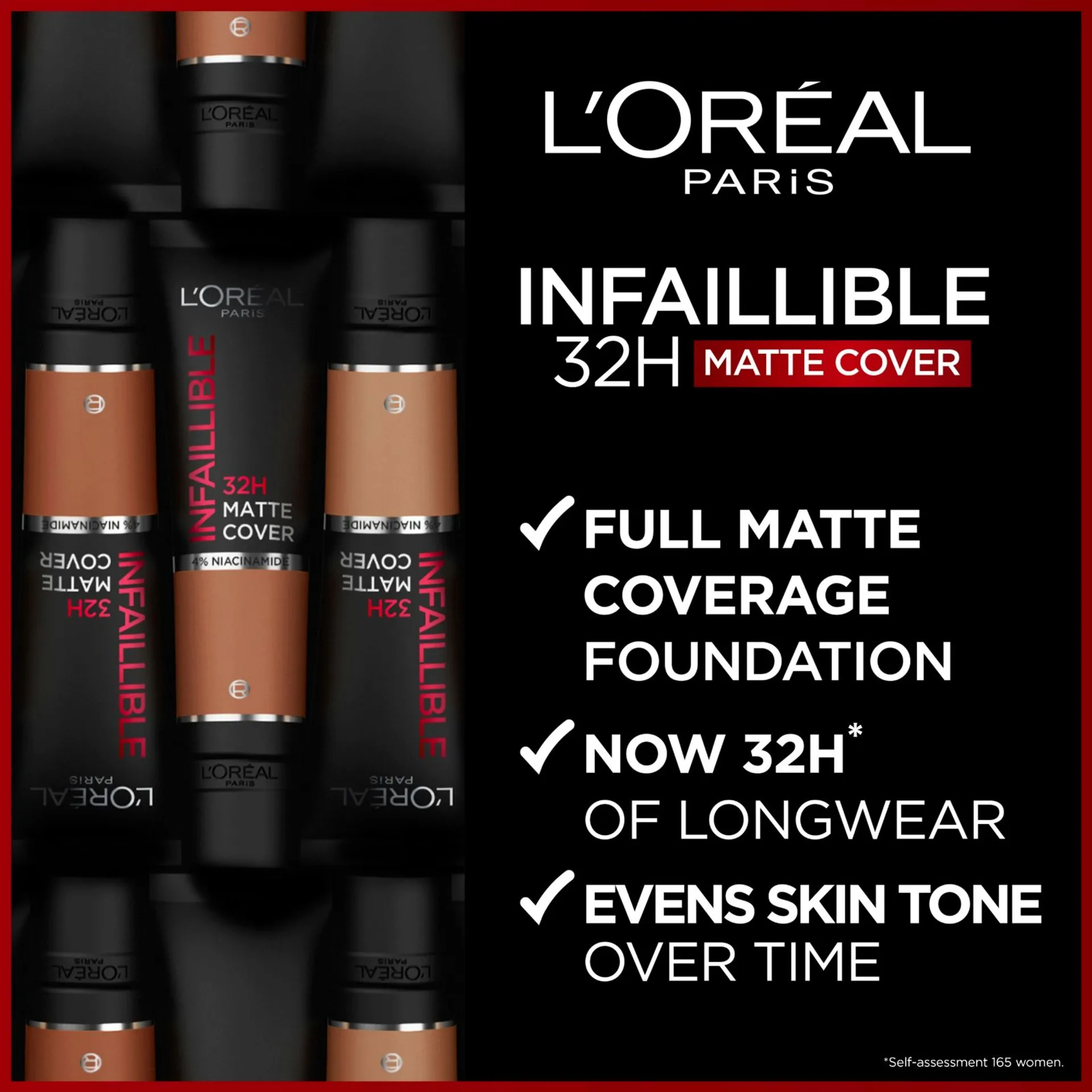L'Oréal Paris Infaillible 24H Matte Cover 145 Rose Beige meikkivoide 30ml - 3