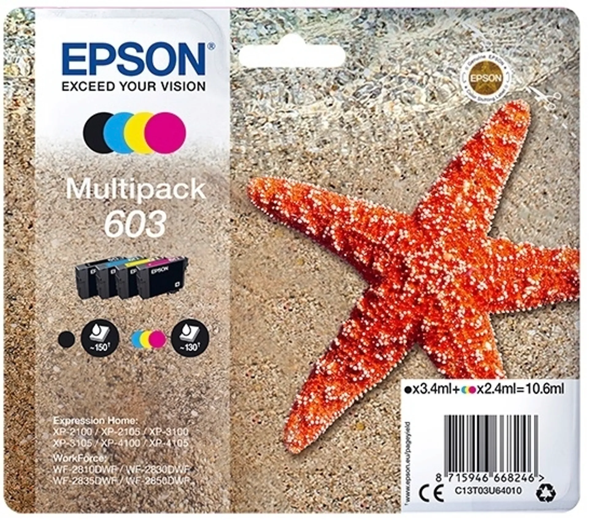 Epson 603 mustepatruuna multipack