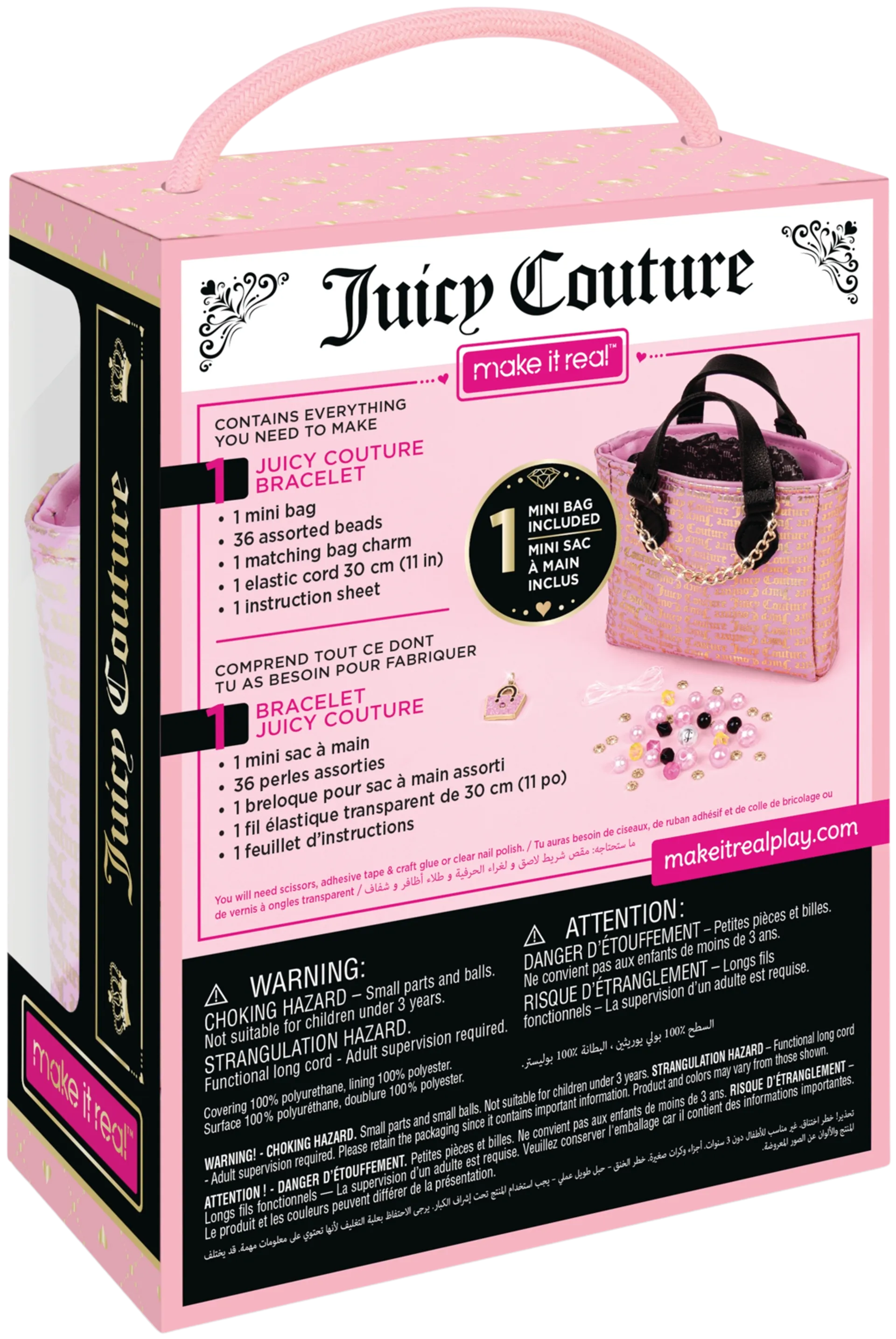 Make It Real Juicy Couture Rannekorun valmistussetti ja minikäsilaukku, lajitelma - 2