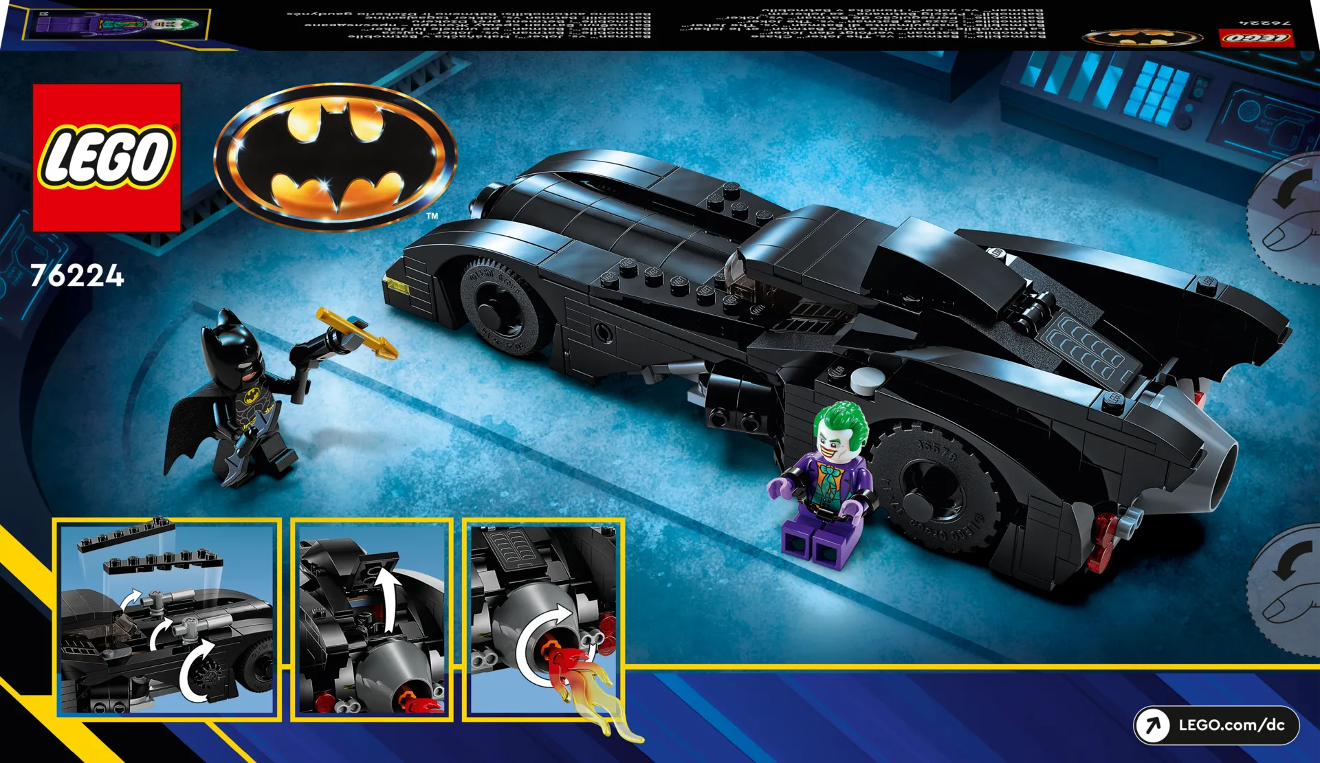 LEGO®  Super Heroes 76224 Batmobile™-takaa-ajo: Batman™ vastaan The Joker™ - 2