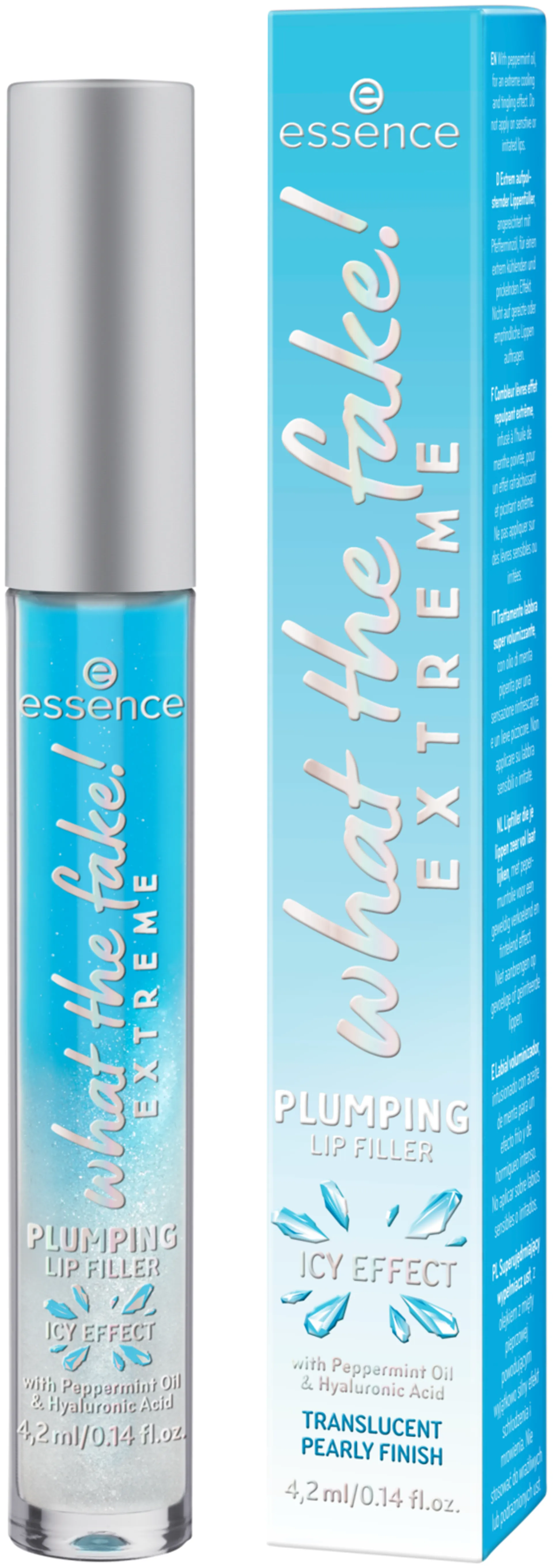 essence what the fake! EXTREME PLUMPING LIP FILLER huulikiilto 4,2 ml - Transparent - 4