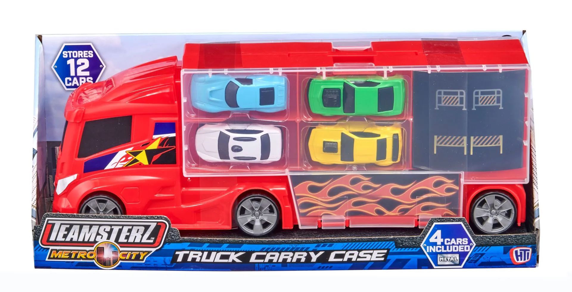 Teamsterz Truck Carry Case autonkuljetusauto 4 autolla - 4