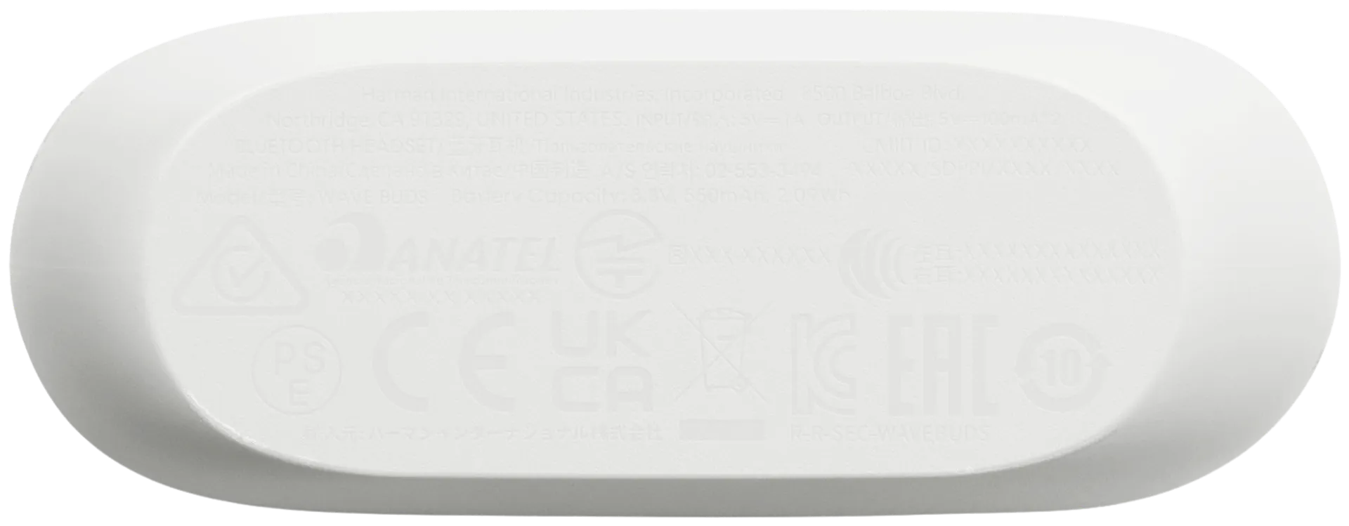 JBL Bluetooth nappikuulokkeet Vibe Buds valkoinen - 7