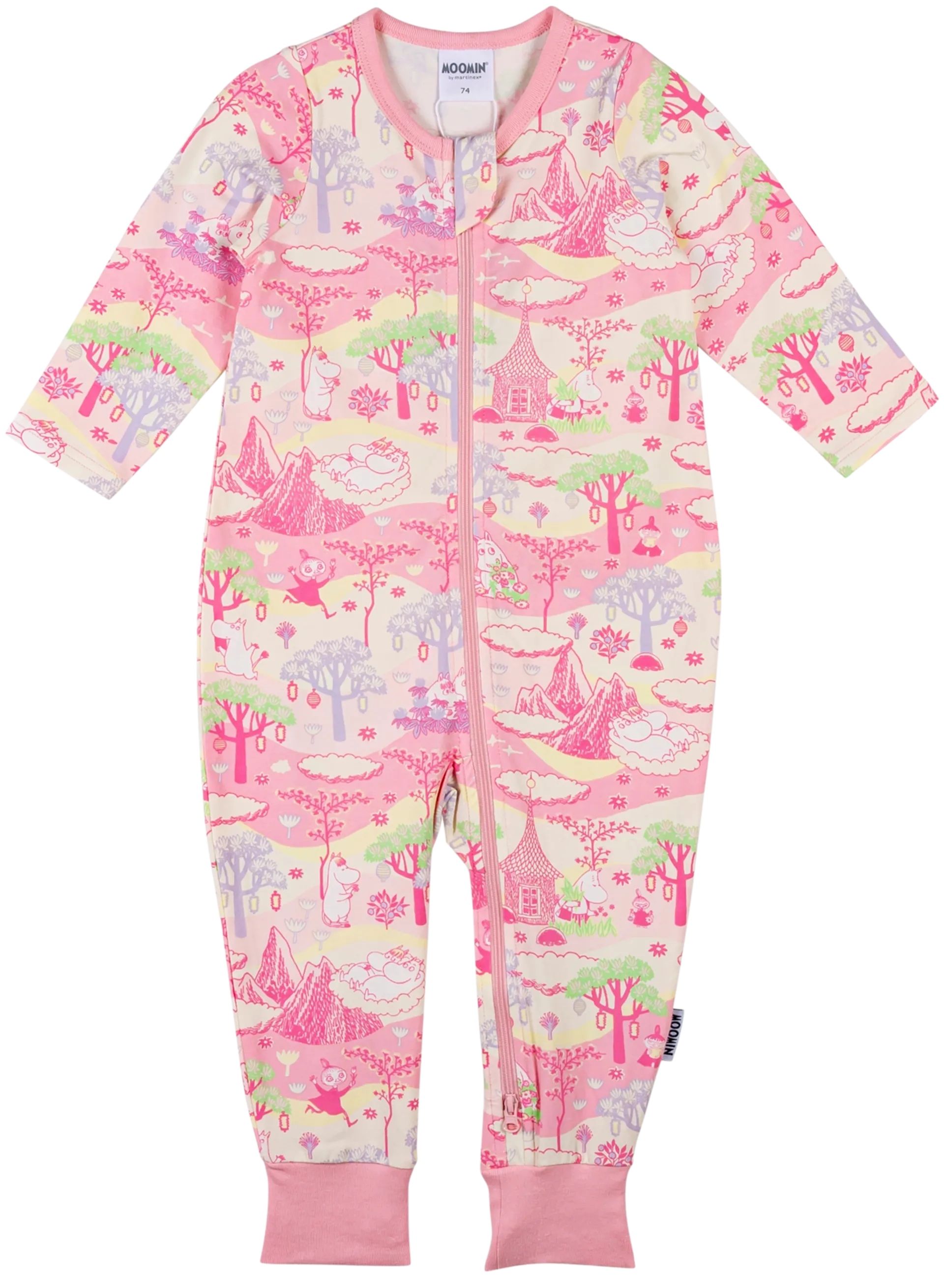 Moomin by Martinex vauvojen pyjama Pilvilinna 582115 - Vaaleanpunainen