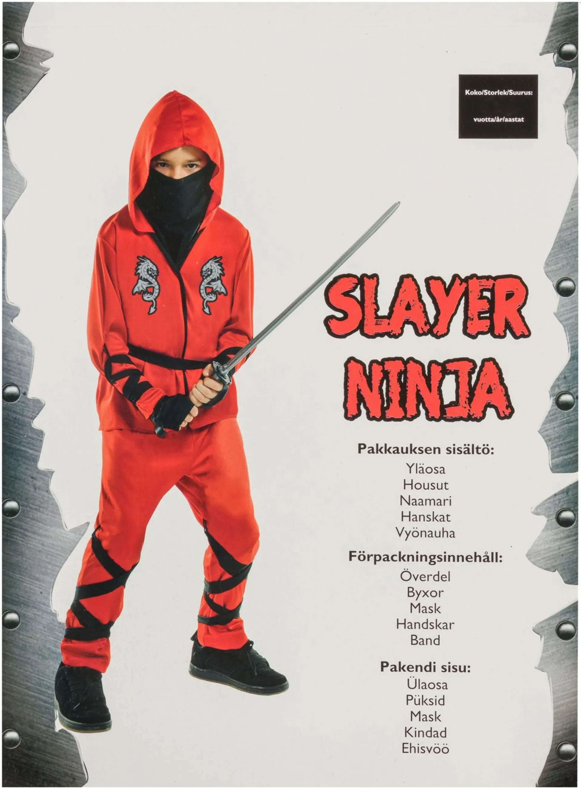 Slayer Ninja rooliasu CA26638V1