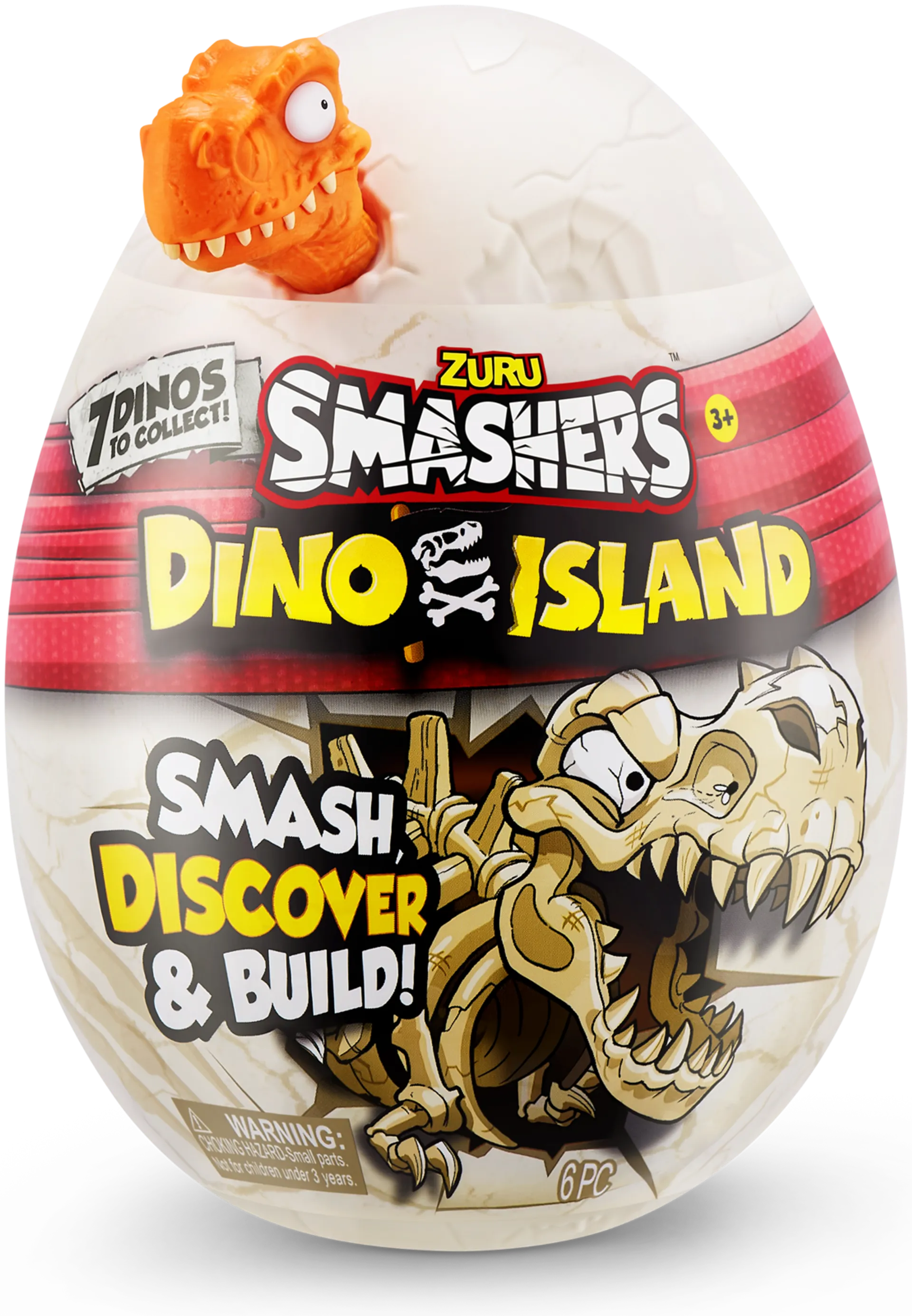 Smashers yllätyslelu Dino Island Nano Egg Series 1, erilaisia - 1