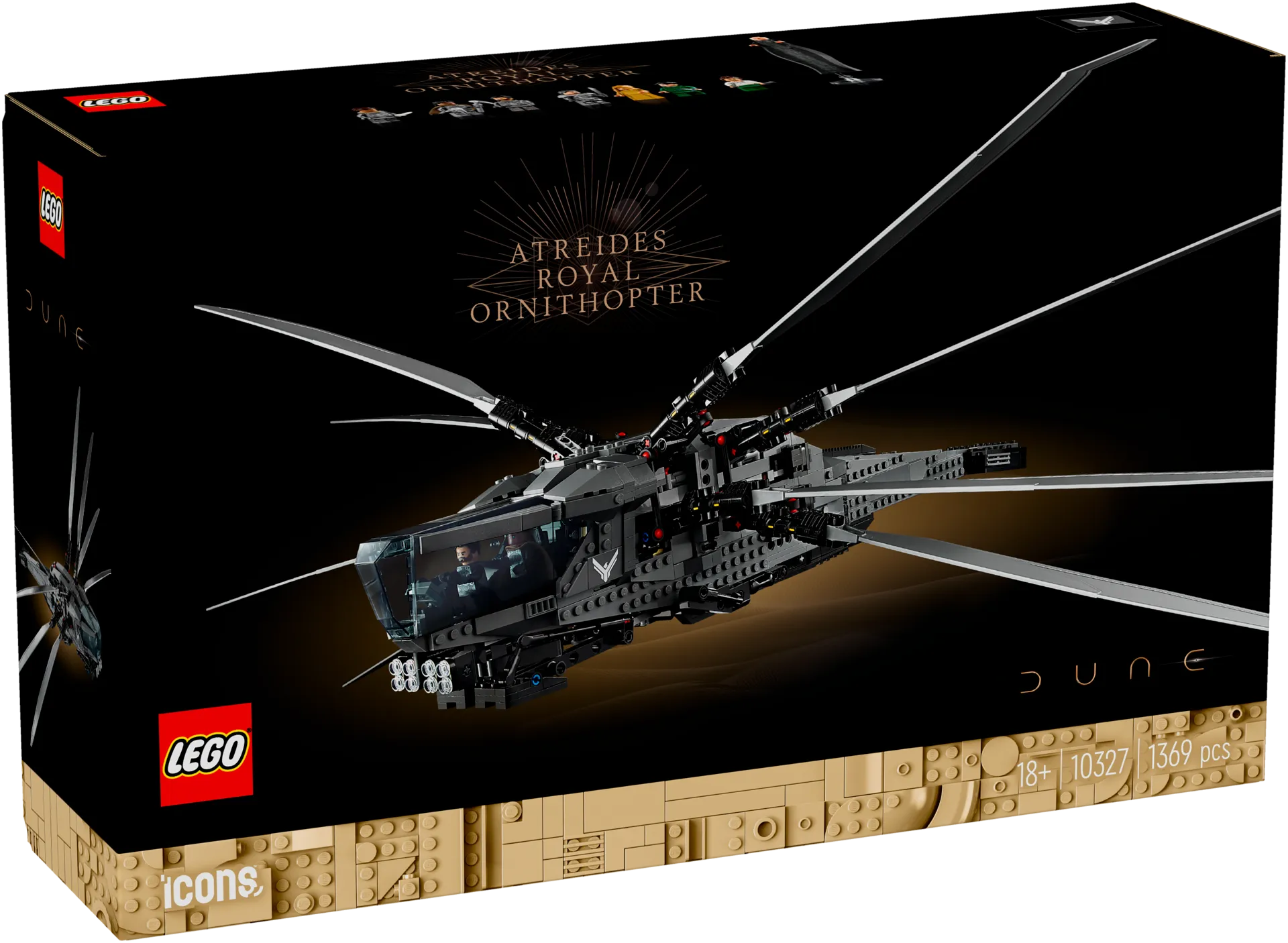 LEGO® Icons 10327 Dyyni Atreides Royal Ornithopter rakennussetti - 2