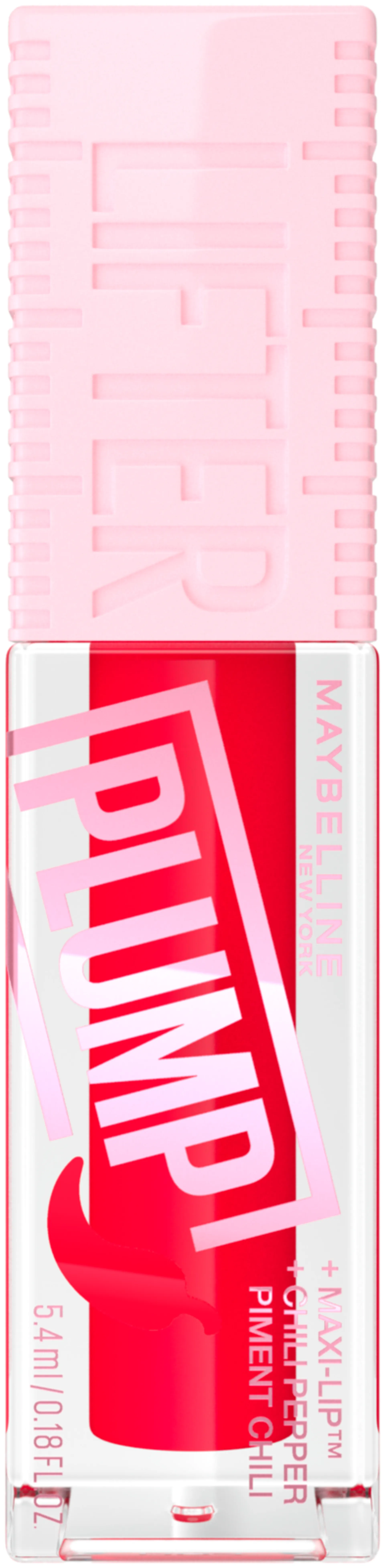 Maybelline New York Lifter Plump 004 Red Flag  huulikiilto 5,4ml - 004 Red Flag - 2
