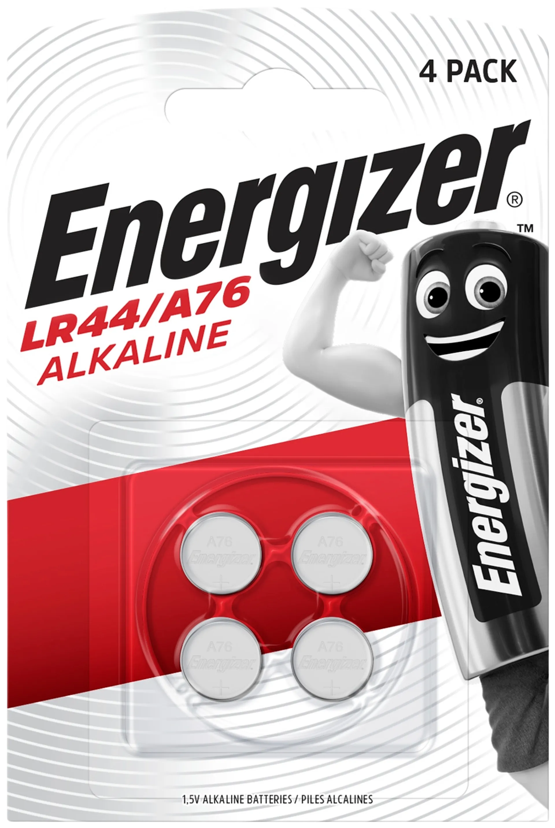 Energizer nappiparisto LR44/A76 alkali 1,5V 4kpl