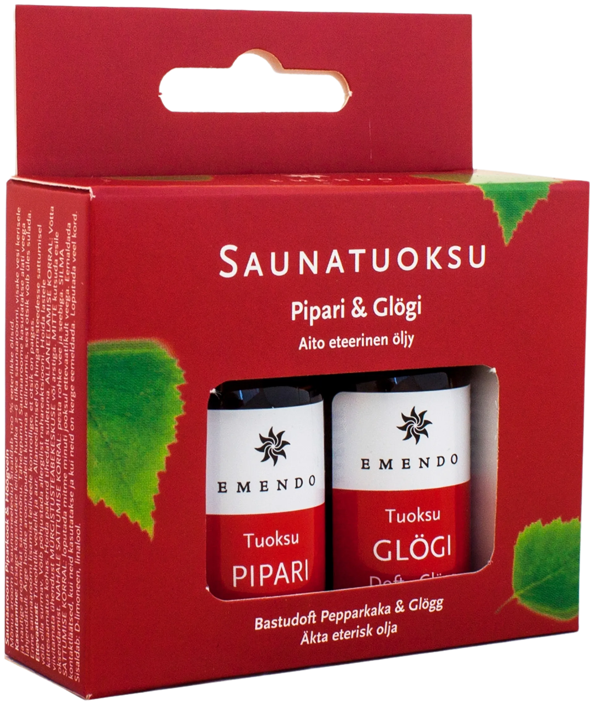 Emendo 2 x 10 ml Saunasarja joulu Pipari & Glögi - 1