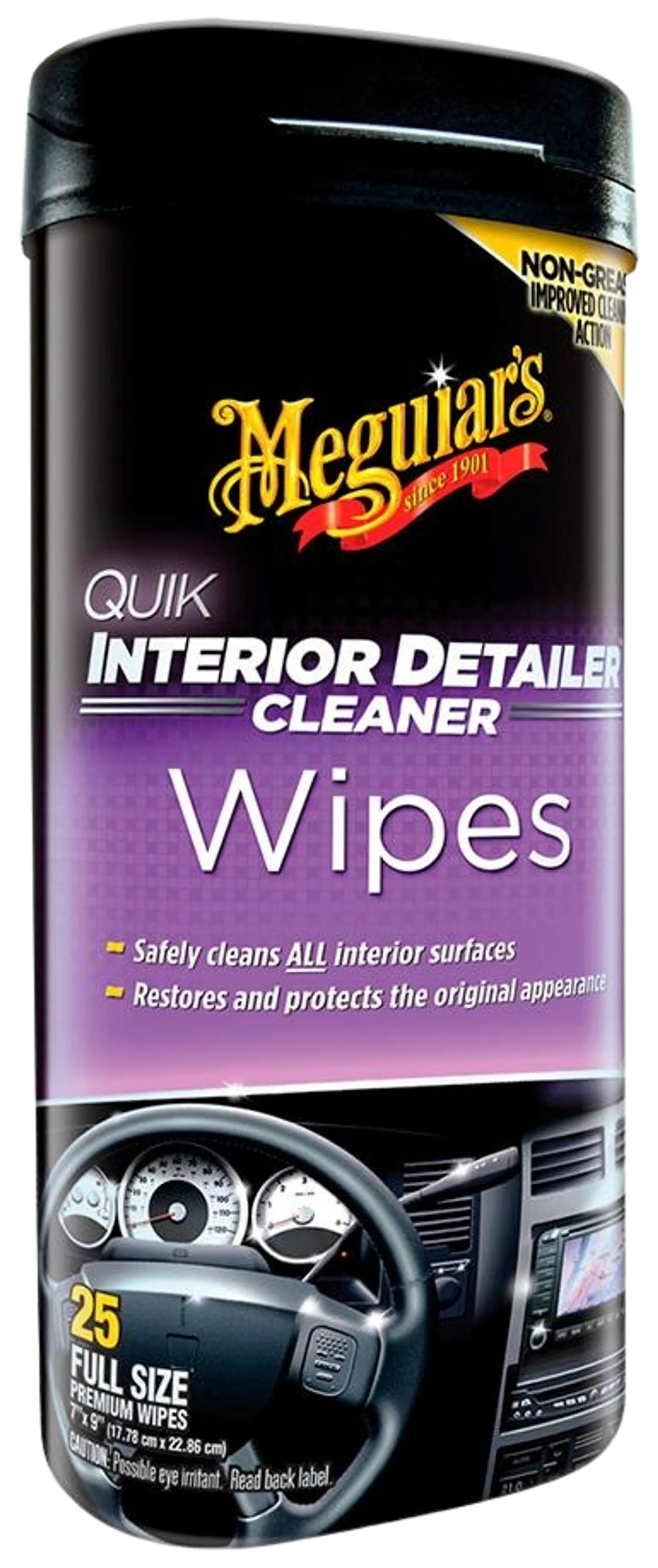 Meguiars quick interior detailer wipes pikapyyhkeet sisätiloihin