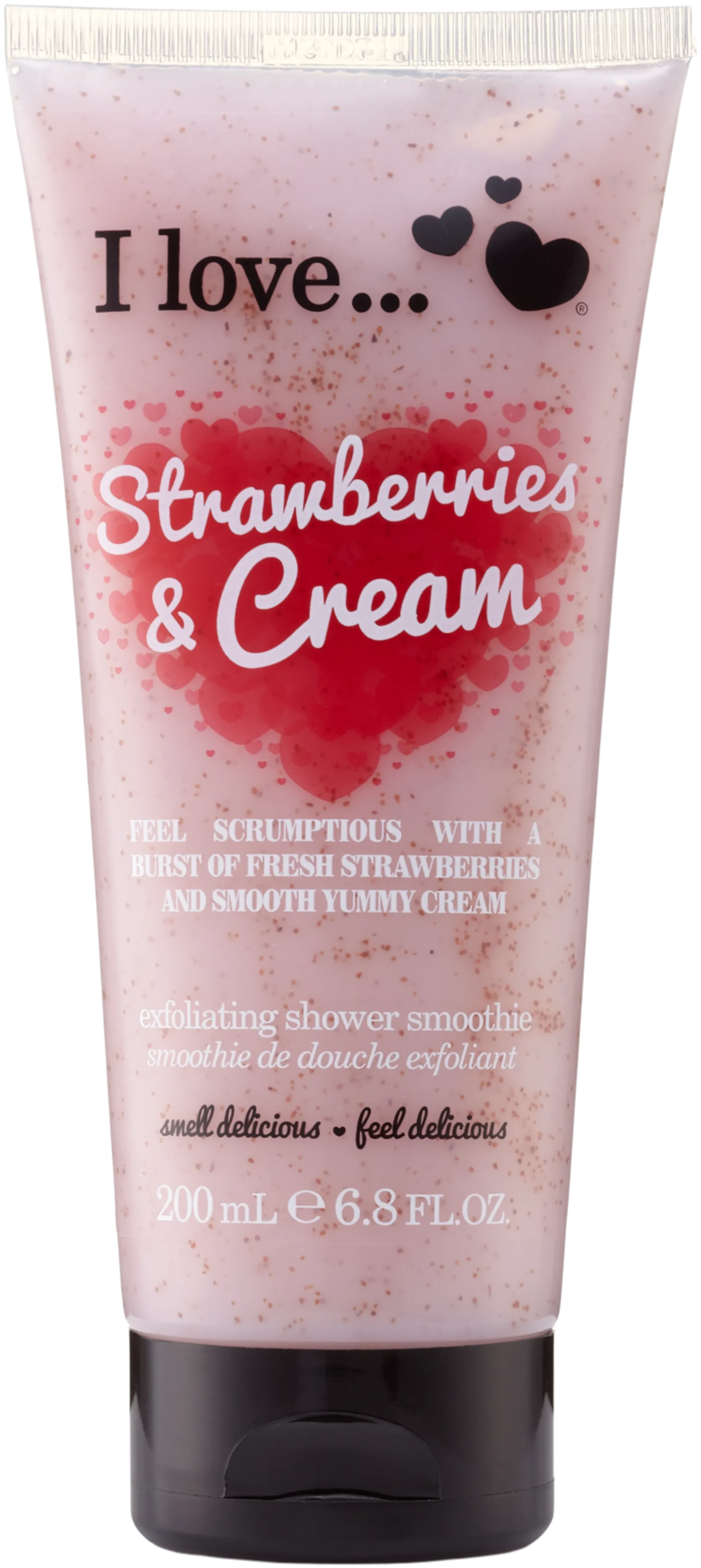 I Love… vartalokuorintavoide 200ml Strawberry & Cream