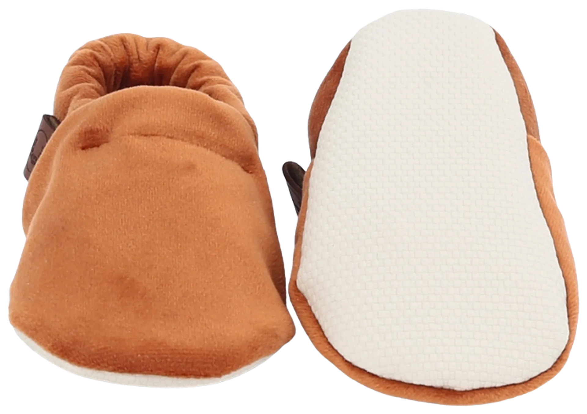 Yoyo Juniors lasten samettitossu Moccassins - Caramel - 3