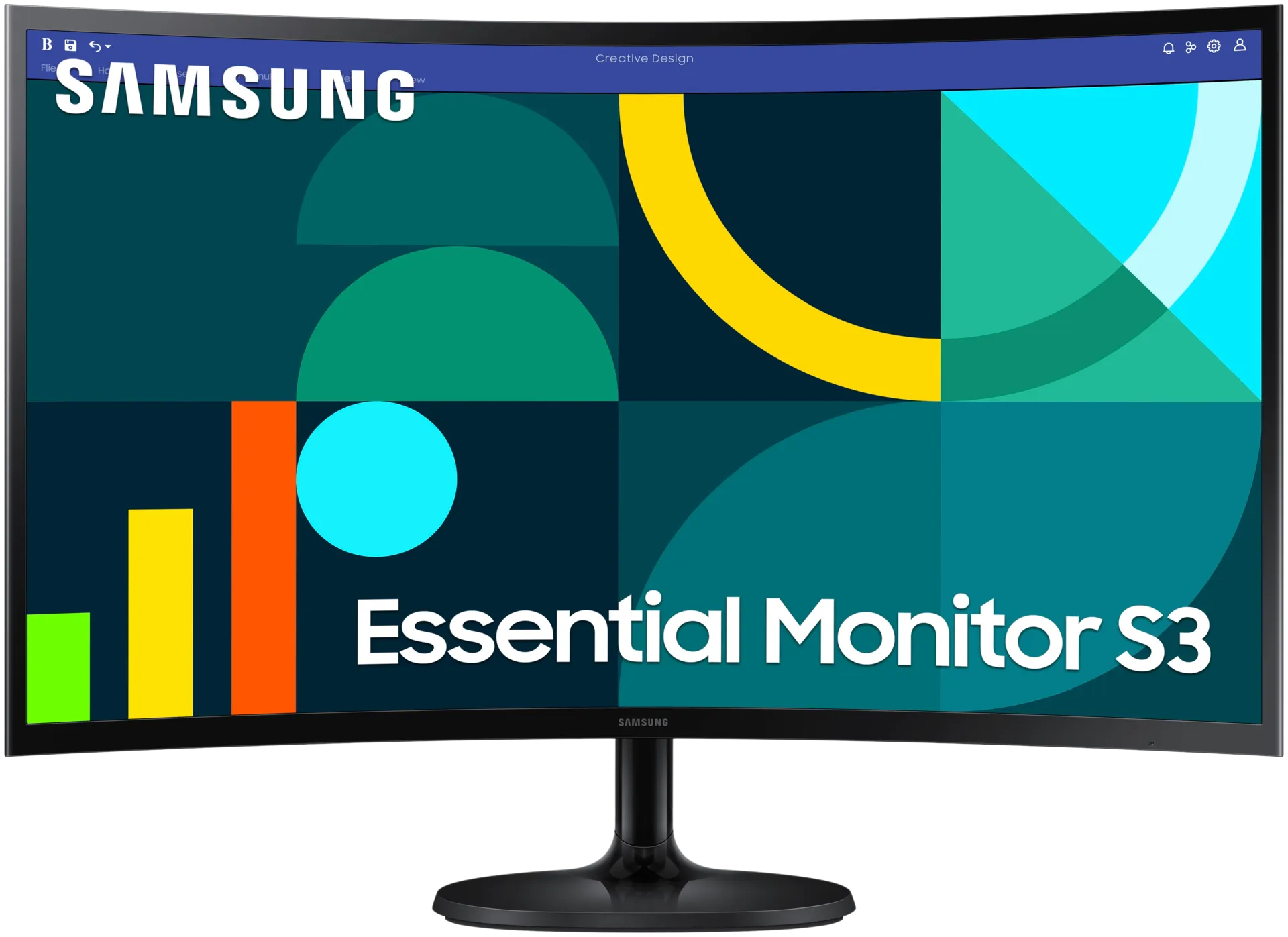 Samsung näyttö S36GD 27" FHD Curved 100Hz - 1