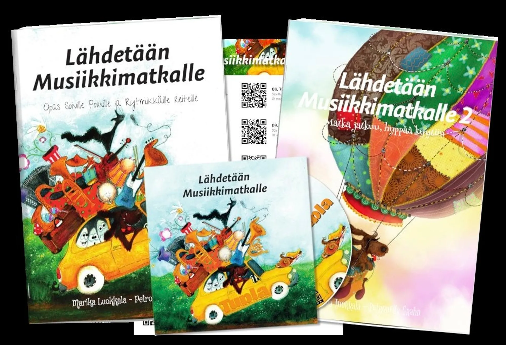 Luokkala, Lähdetään Musiikkimatkalle 1 ja 2 -paketti (+cd ja 2 QR-koodikorttia)